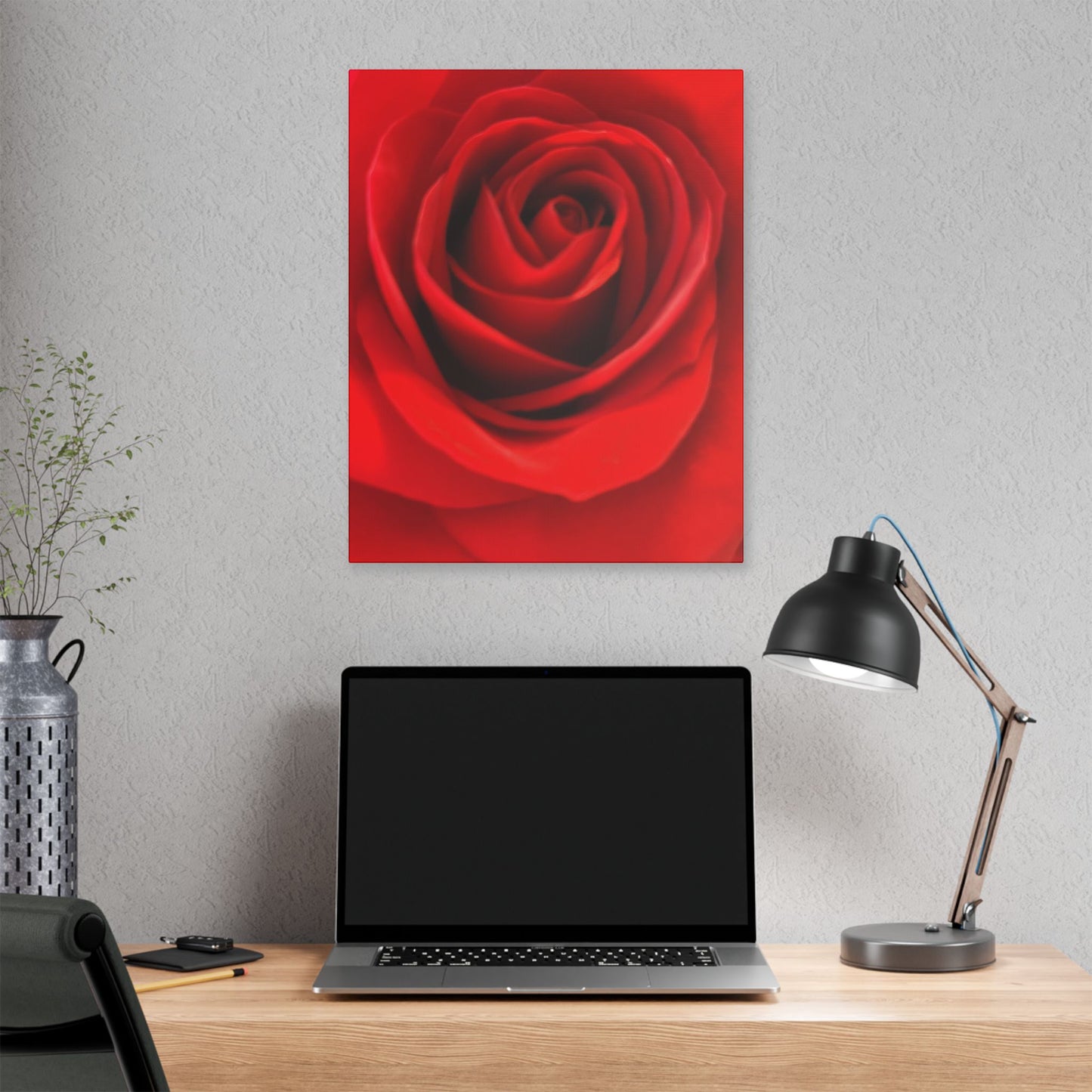 Classic Stretched Canvas - Rose
