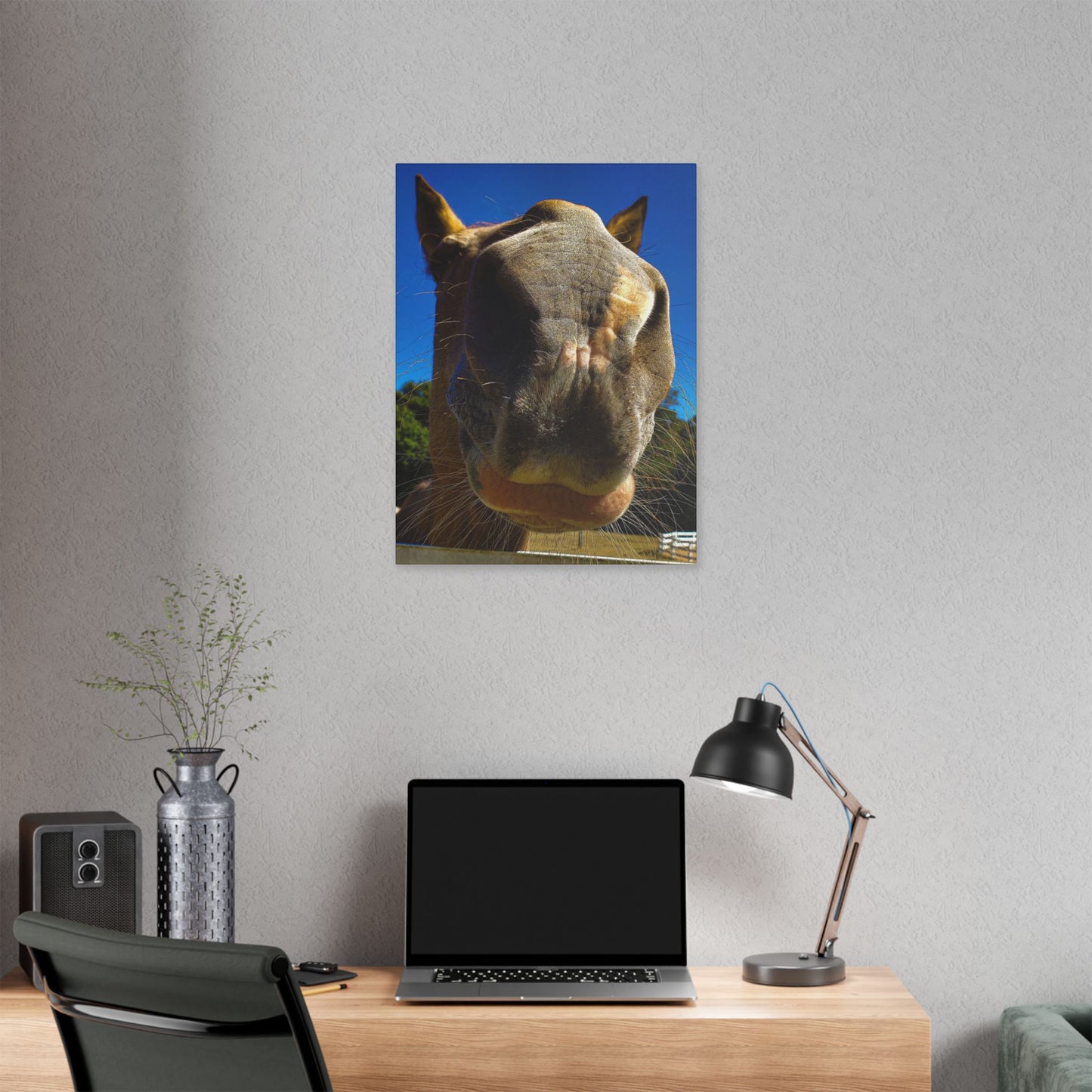 Classic Stretched Canvas - Its A Horse Of Course