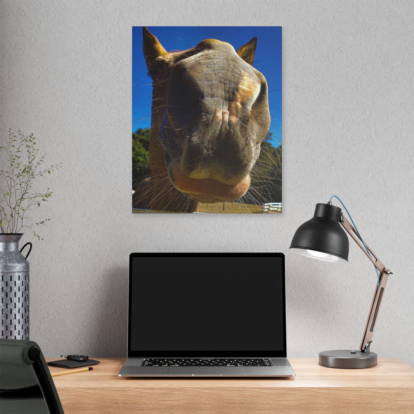 Classic Stretched Canvas - Its A Horse Of Course