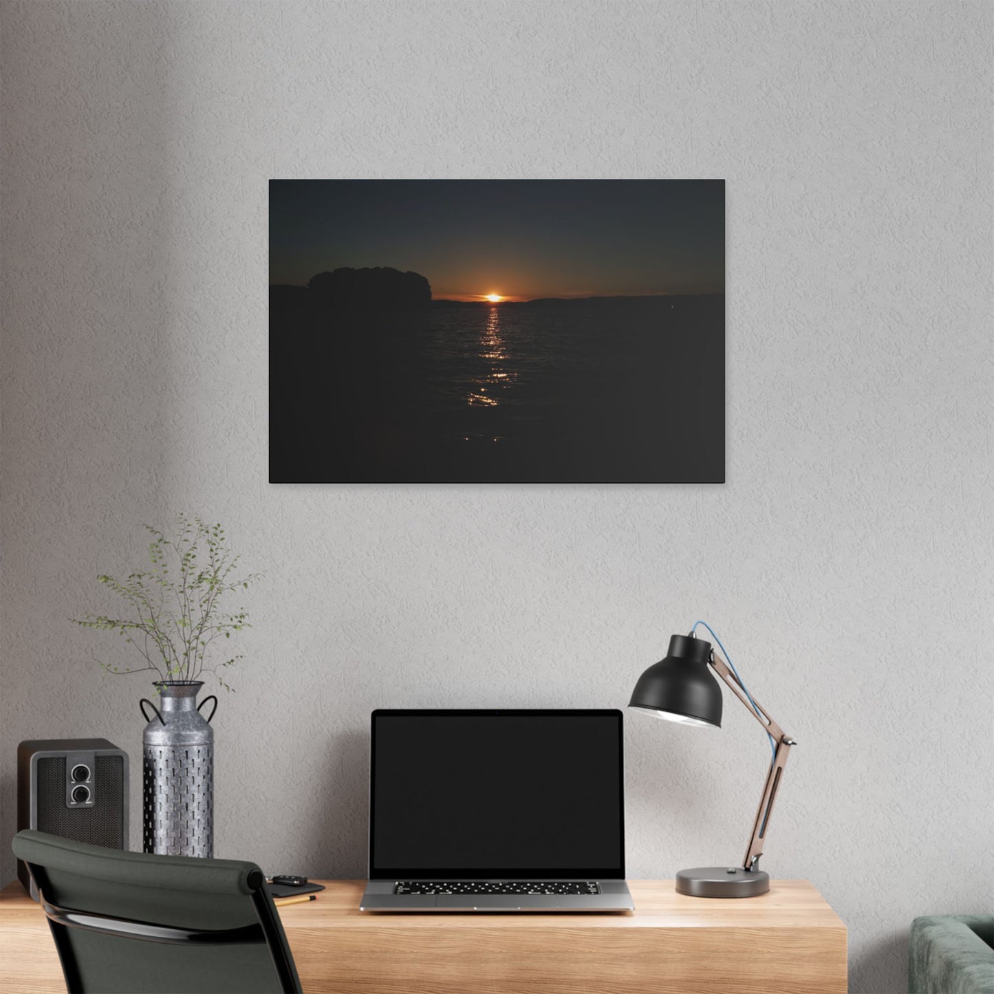 Classic Stretched Canvas - Sunset on Lake Alatoona