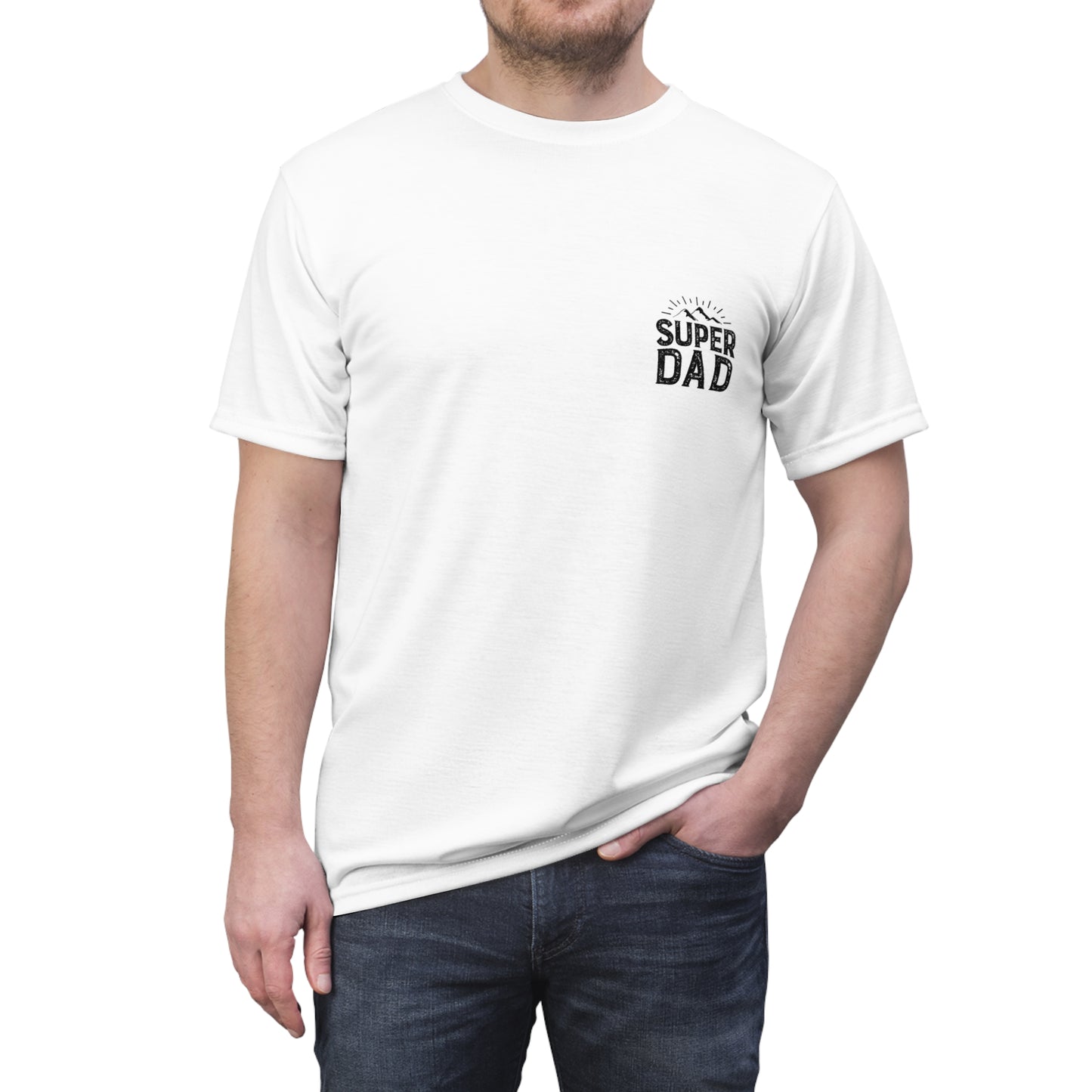 Super Dad Unisex Cut & Sew Tee - Perfect Father's Day Gift