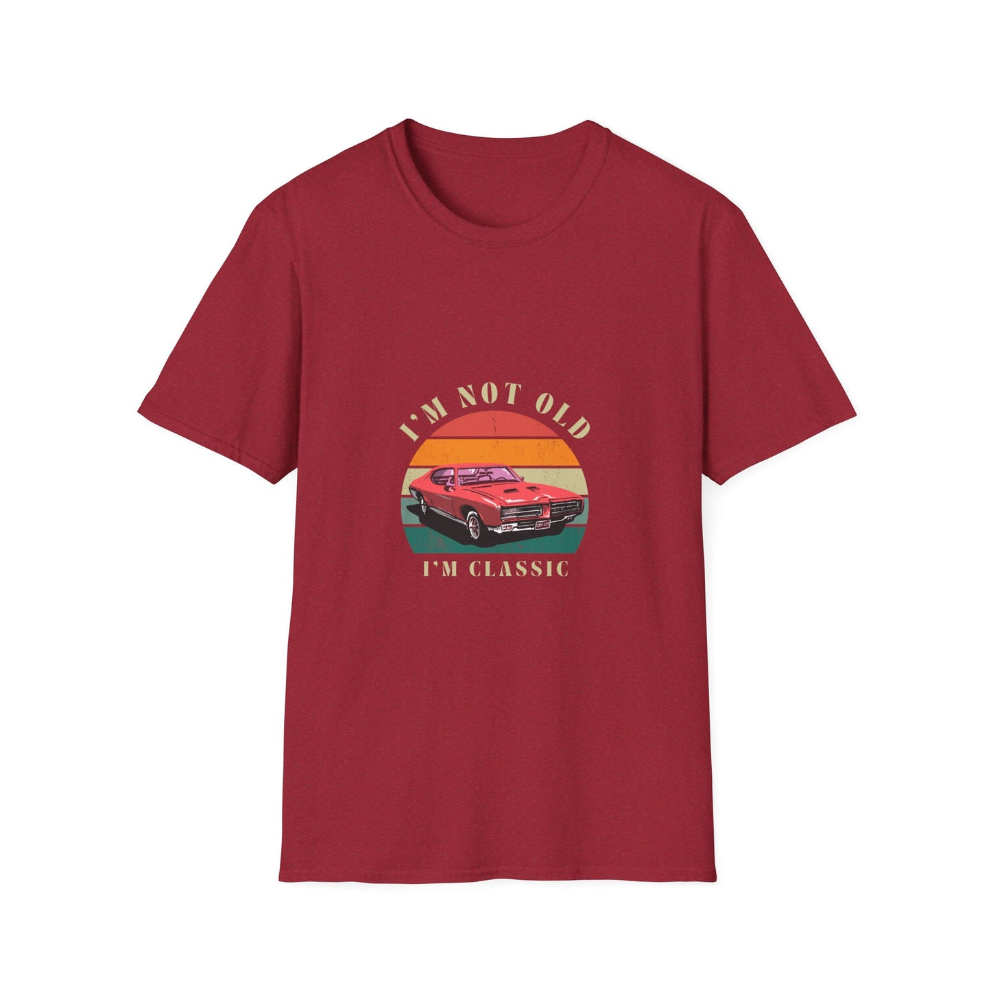 Vintage Classic Car Unisex Softstyle T-Shirt - "I'm Not Old, I'm Classic"
