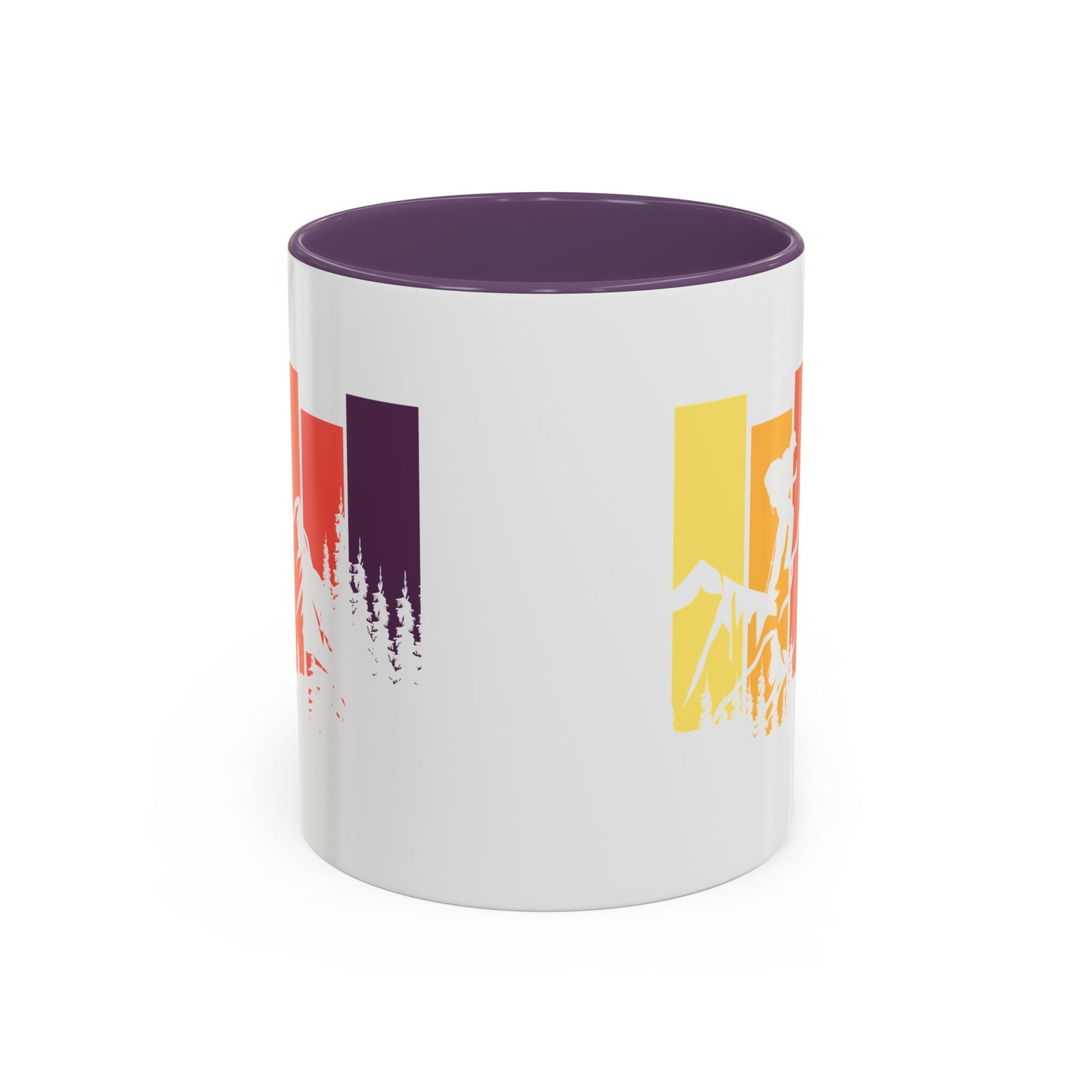 Colorful Mountain Adventure Coffee Mug, Nature Lover's Gift, Camping Mug, Hiking Coffee Cup, Outdoor Enthusiast Drinkware