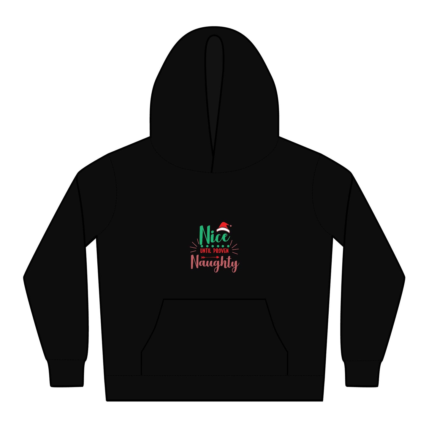 Kids Santa Hoodie - "Nice But Spoiled, Naughty"