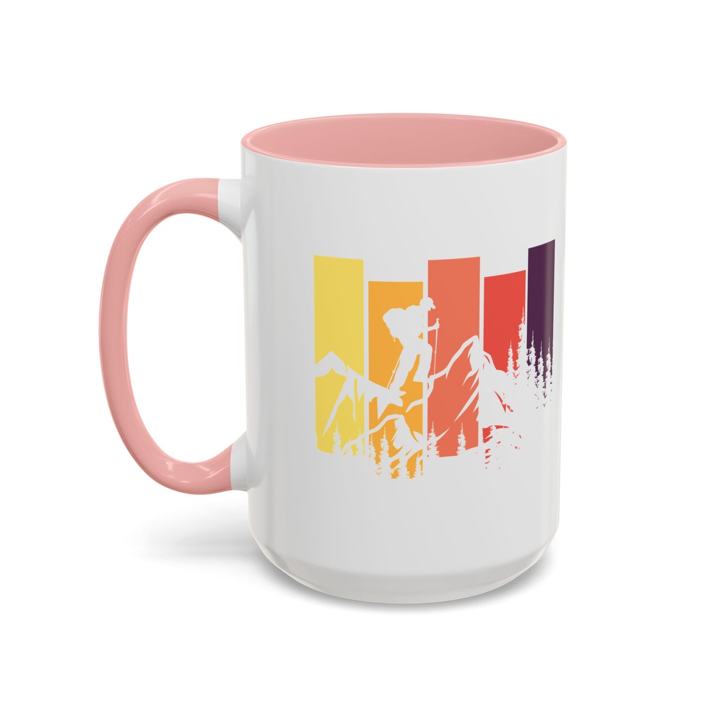 Colorful Mountain Adventure Coffee Mug, Nature Lover's Gift, Camping Mug, Hiking Coffee Cup, Outdoor Enthusiast Drinkware