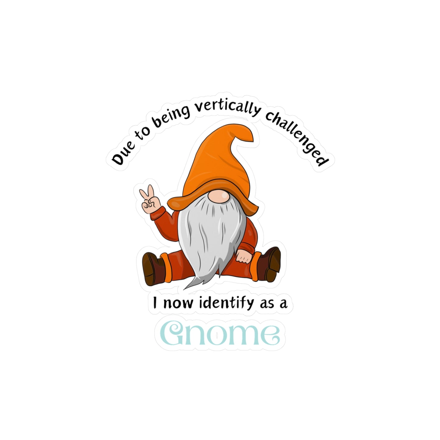 Kiss-Cut Vinyl Decals - Gnome