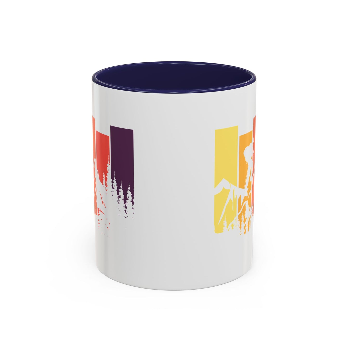 Colorful Mountain Adventure Coffee Mug, Nature Lover's Gift, Camping Mug, Hiking Coffee Cup, Outdoor Enthusiast Drinkware