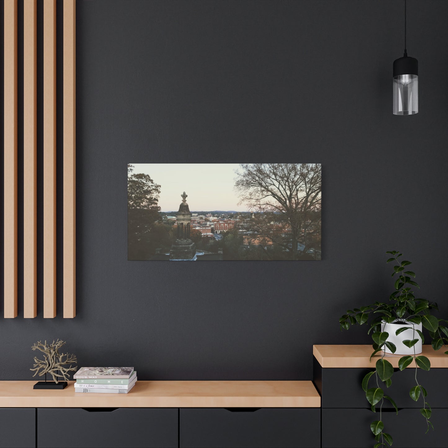 Classic Canvas - Rome, GA Cityscape in Old-Time color