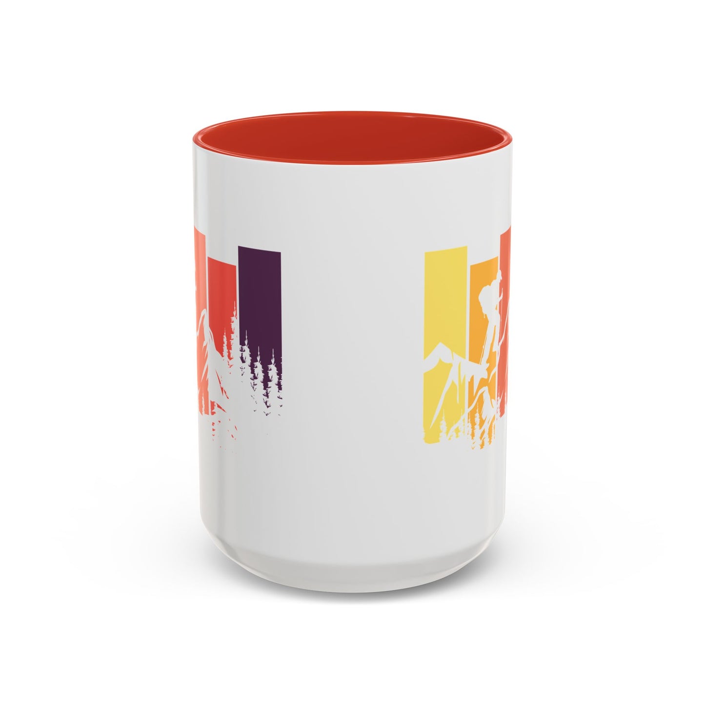 Colorful Mountain Adventure Coffee Mug, Nature Lover's Gift, Camping Mug, Hiking Coffee Cup, Outdoor Enthusiast Drinkware