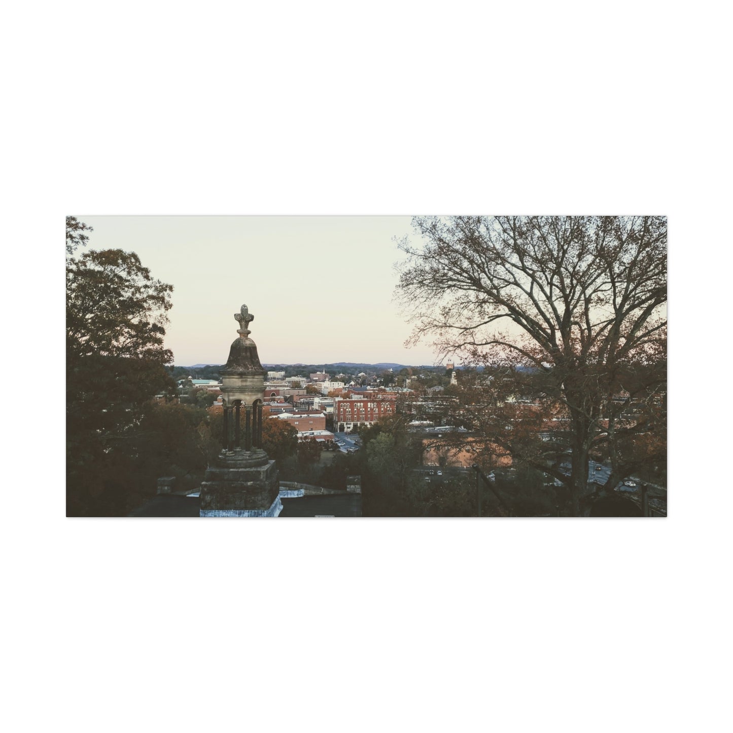 Classic Canvas - Rome, GA Cityscape in Old-Time color