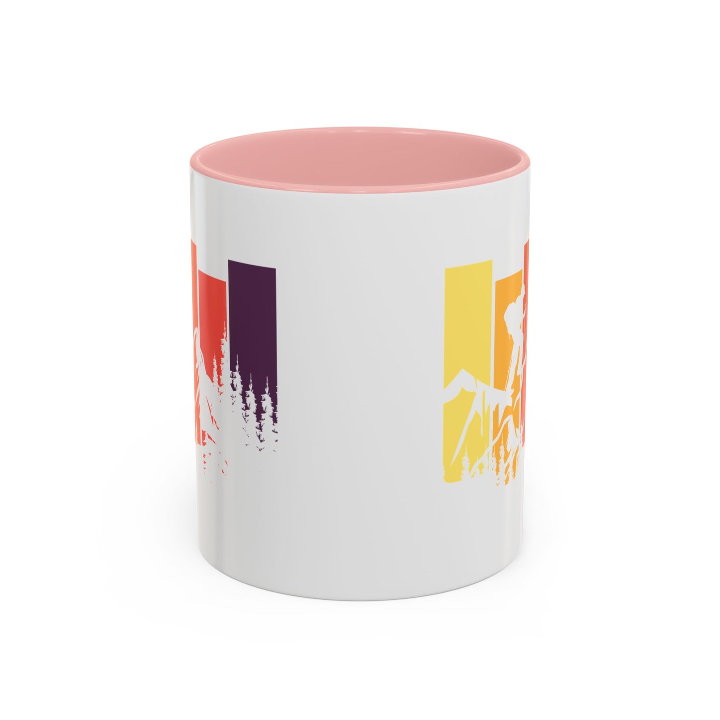 Colorful Mountain Adventure Coffee Mug, Nature Lover's Gift, Camping Mug, Hiking Coffee Cup, Outdoor Enthusiast Drinkware