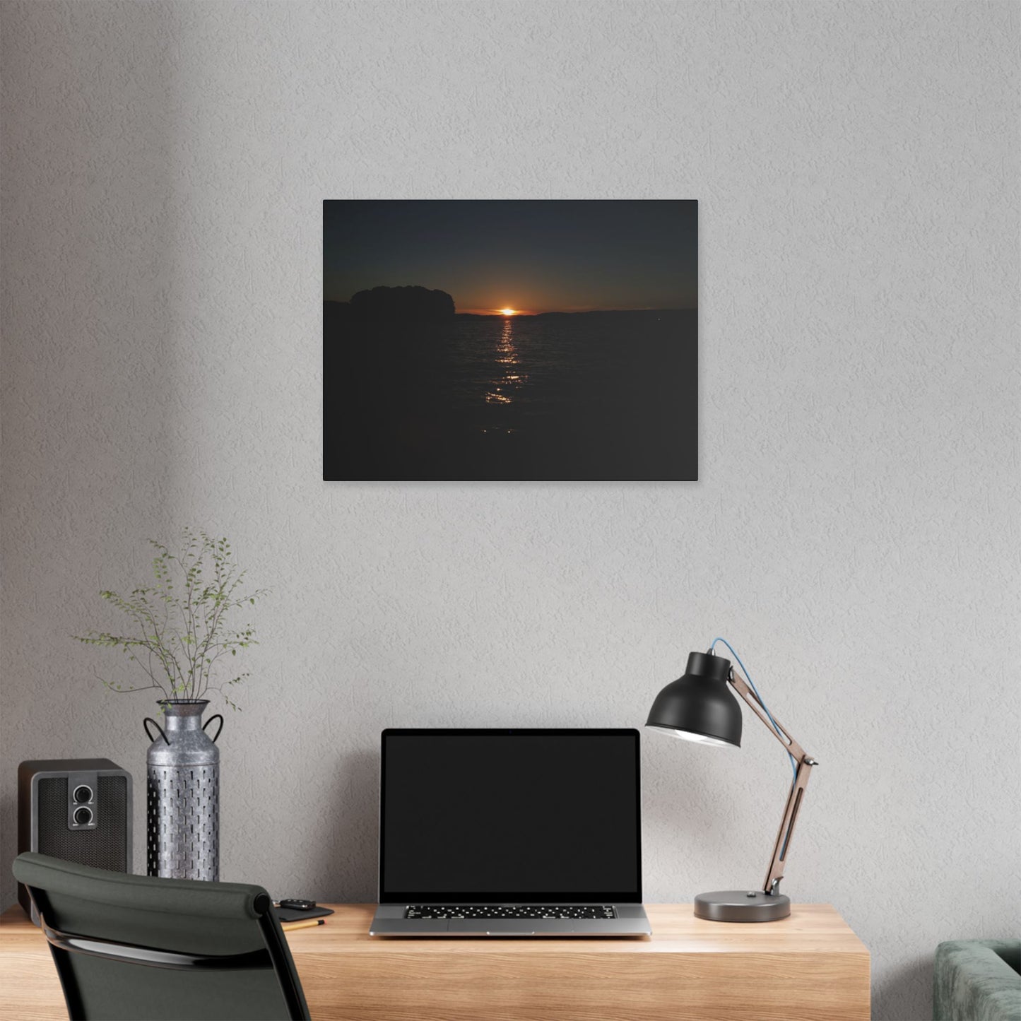 Classic Stretched Canvas - Sunset on Lake Alatoona