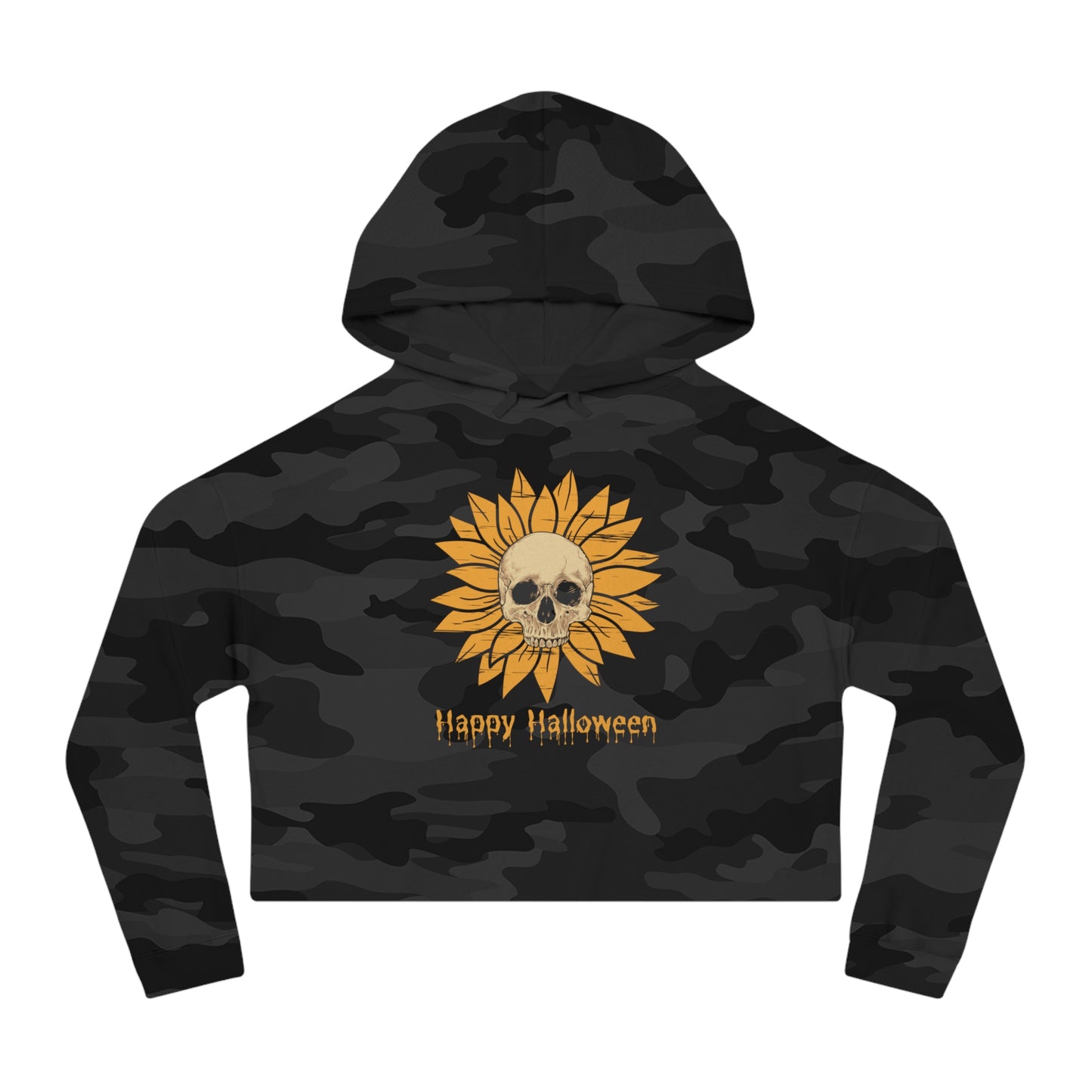 Womens Cropped Hooded Sweatshirt