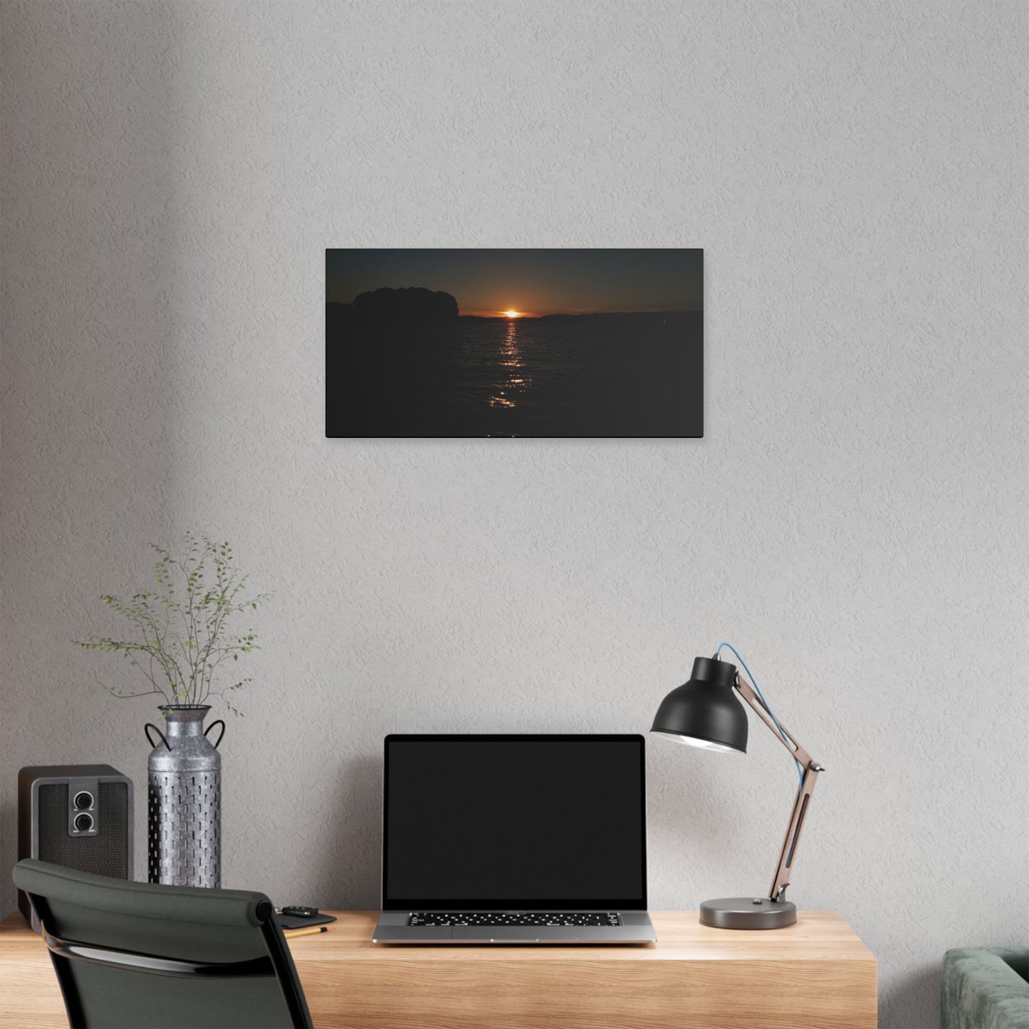 Classic Stretched Canvas - Sunset on Lake Alatoona