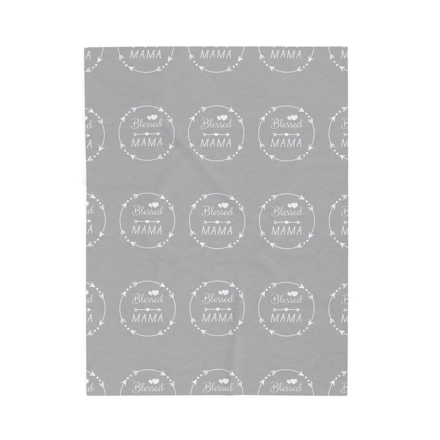 Blessed Mama Velveteen Plush Blanket - Cozy, Soft Gift for Mothers
