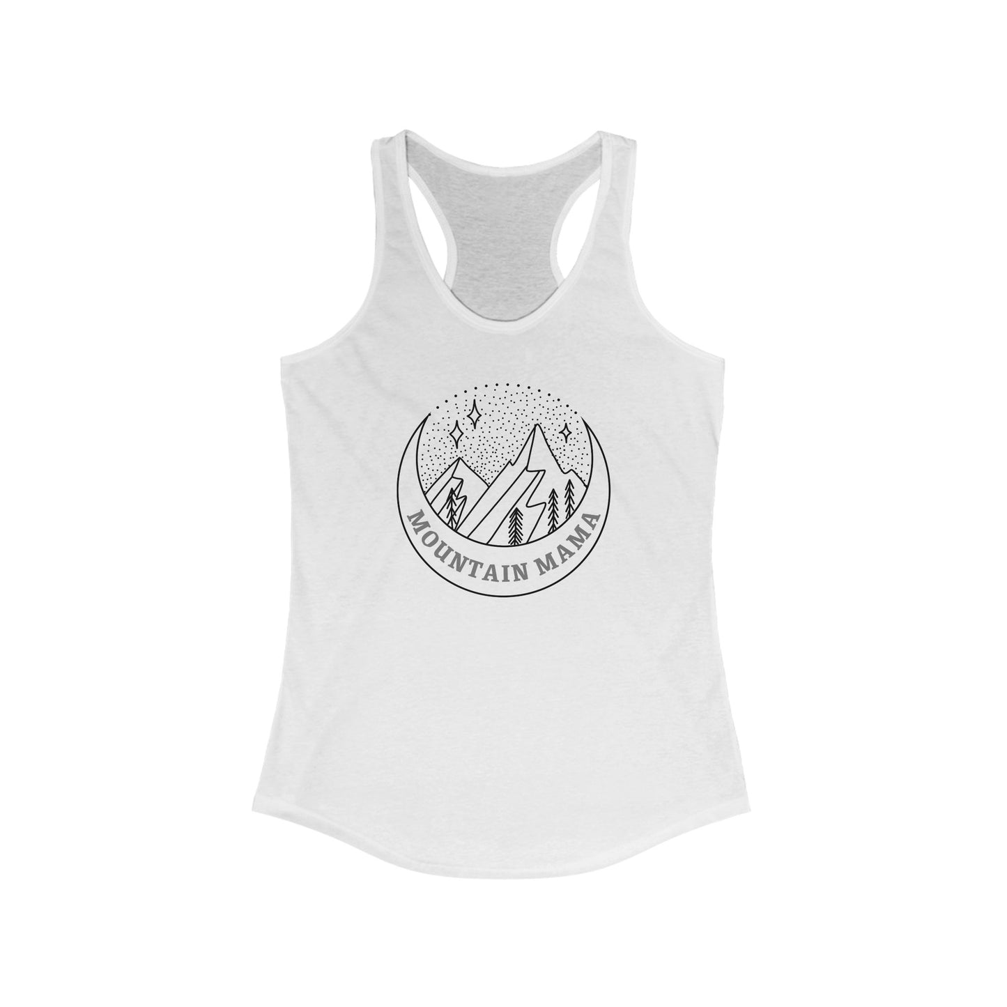 Women's Ideal Racerback Tank/Mountain Mama