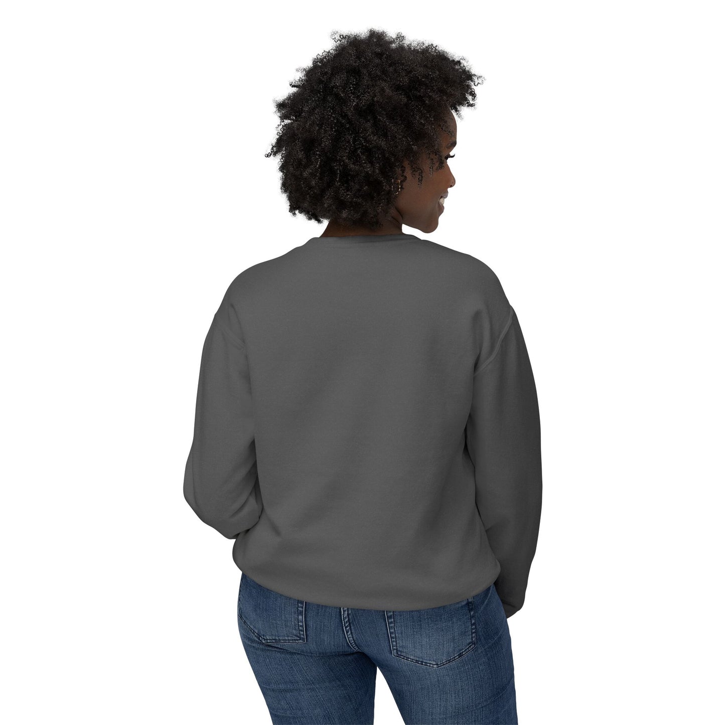 Unisex Lightweight Crewneck Sweatshirt - USA Flag