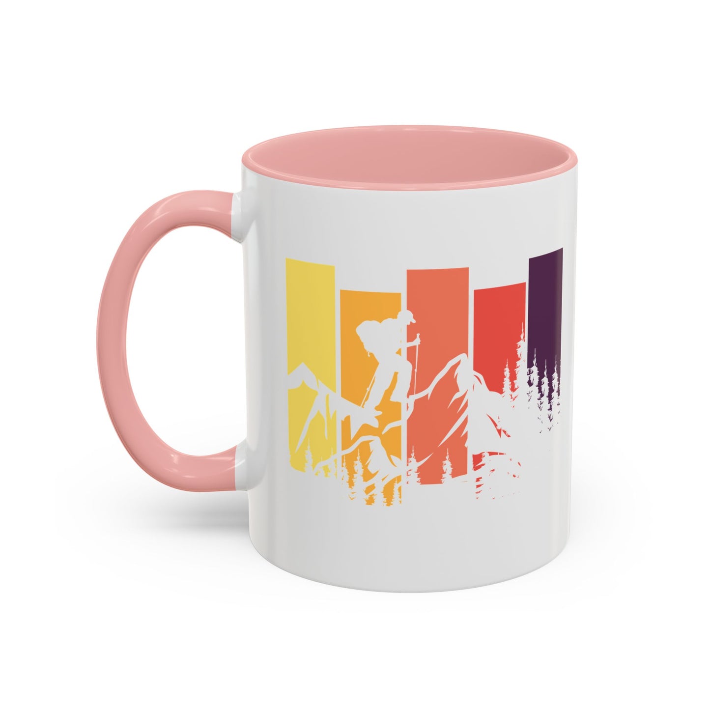 Colorful Mountain Adventure Coffee Mug, Nature Lover's Gift, Camping Mug, Hiking Coffee Cup, Outdoor Enthusiast Drinkware