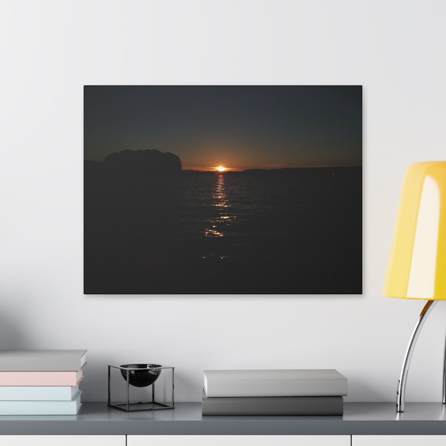 Classic Stretched Canvas - Sunset on Lake Alatoona