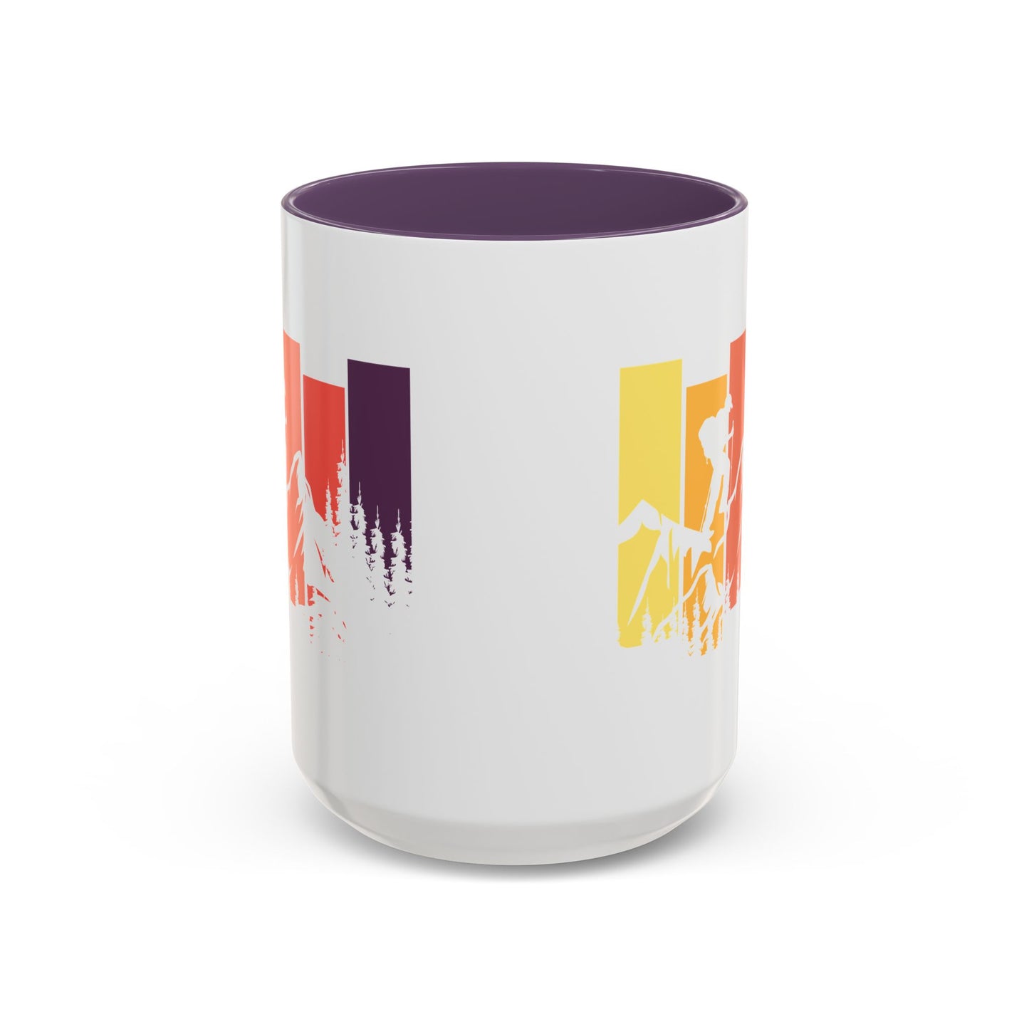 Colorful Mountain Adventure Coffee Mug, Nature Lover's Gift, Camping Mug, Hiking Coffee Cup, Outdoor Enthusiast Drinkware