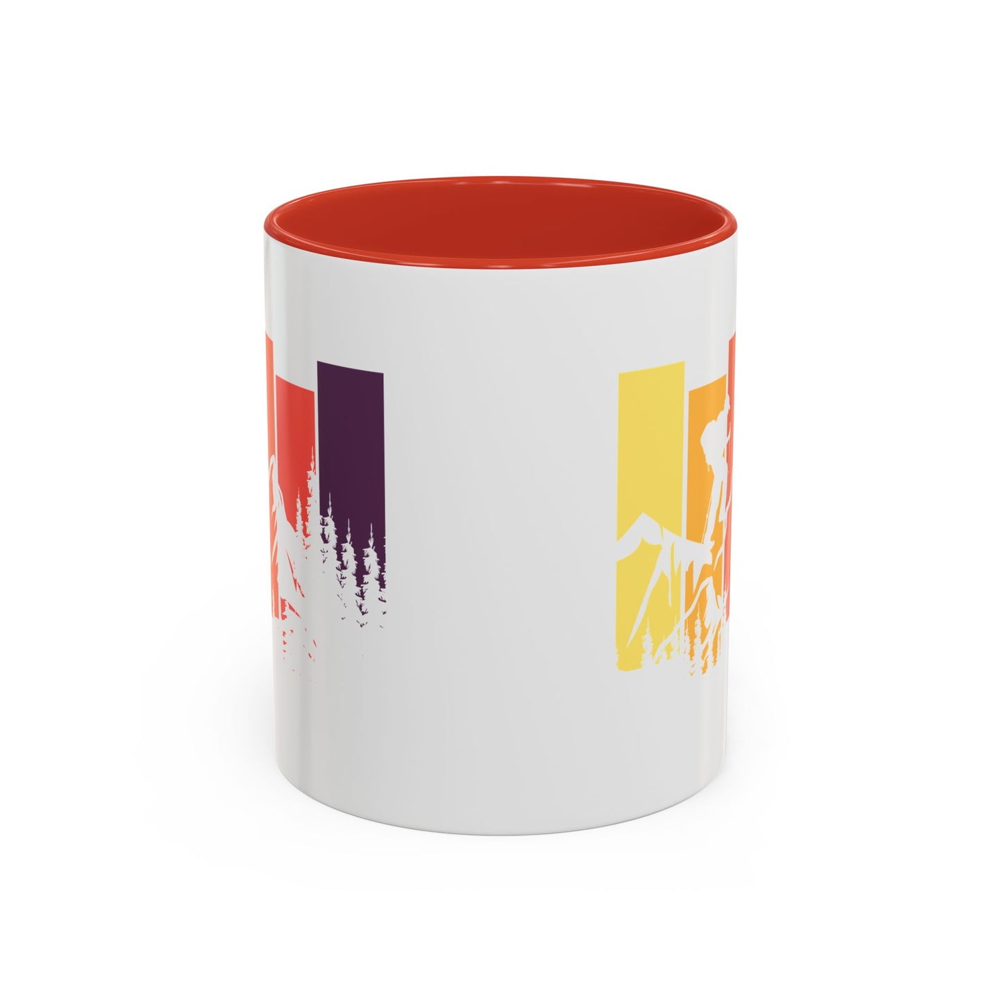 Colorful Mountain Adventure Coffee Mug, Nature Lover's Gift, Camping Mug, Hiking Coffee Cup, Outdoor Enthusiast Drinkware