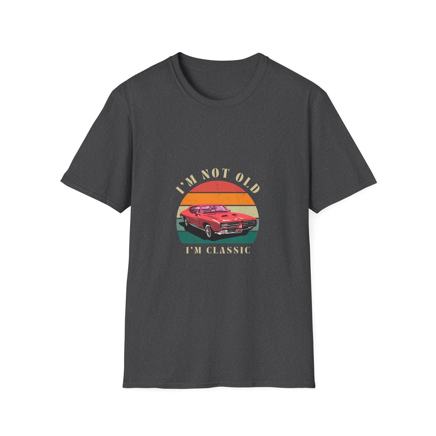 Vintage Classic Car Unisex Softstyle T-Shirt - "I'm Not Old, I'm Classic"