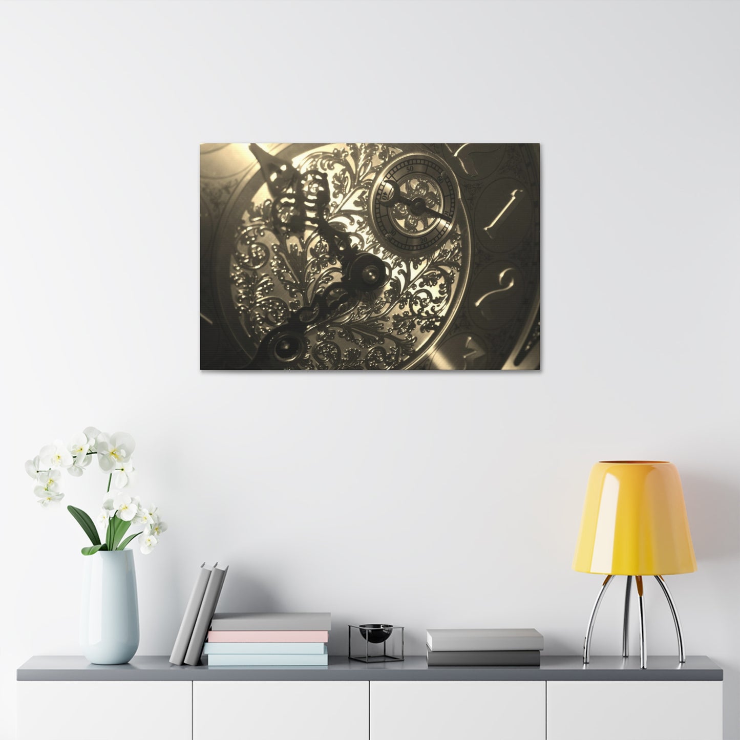 Canvas Stretched, 1.5'' - Grandfather Clock