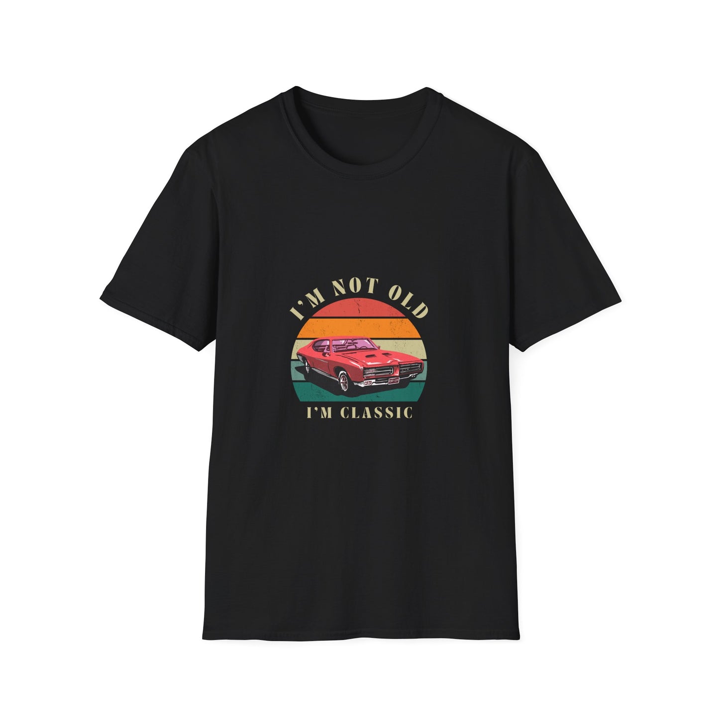 Vintage Classic Car Unisex Softstyle T-Shirt - "I'm Not Old, I'm Classic"