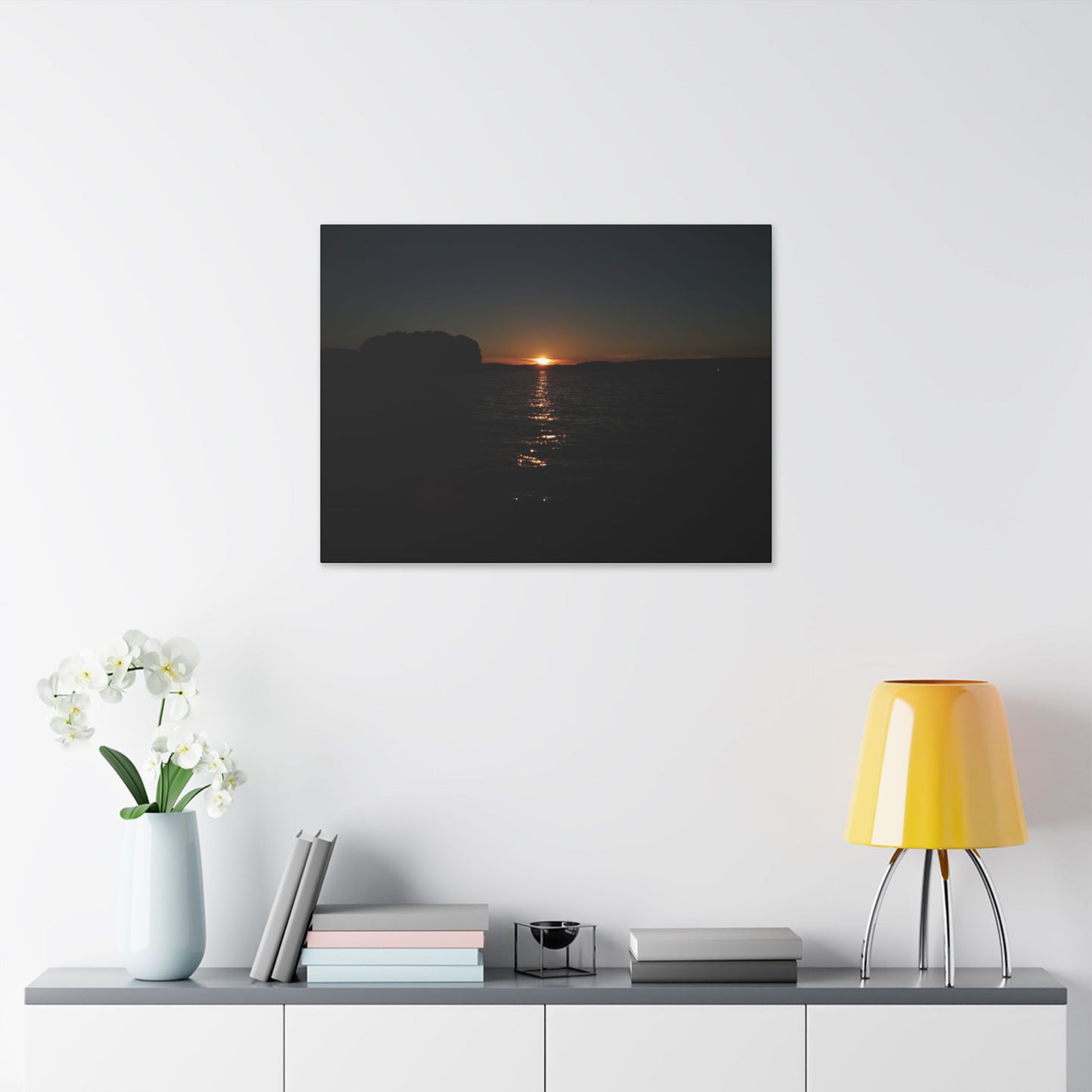 Classic Stretched Canvas - Sunset on Lake Alatoona