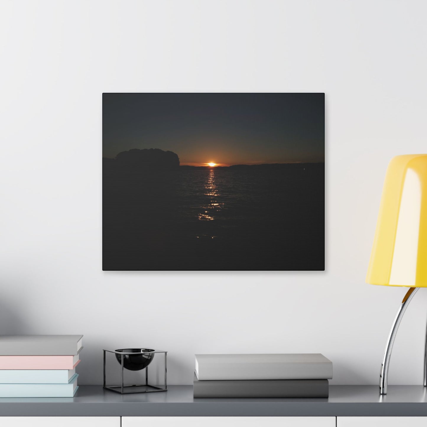 Classic Stretched Canvas - Sunset on Lake Alatoona