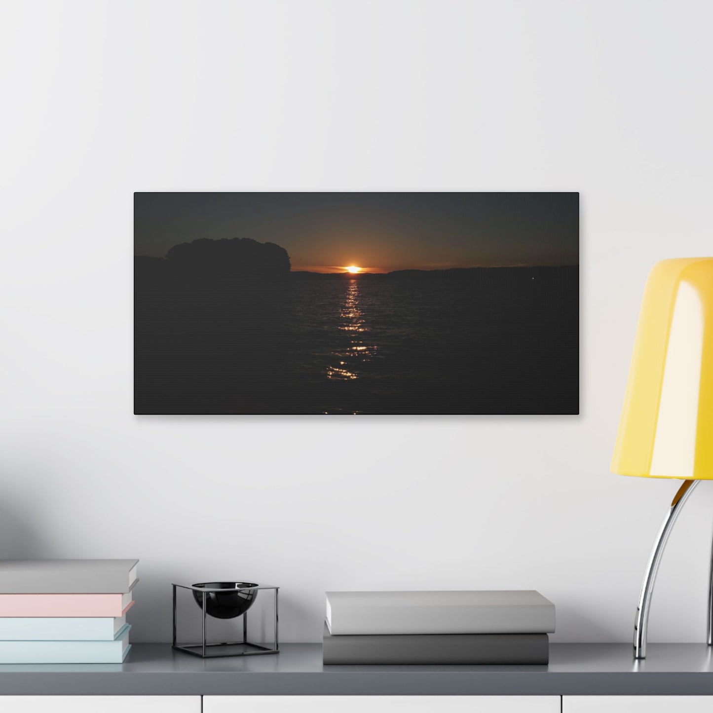 Classic Stretched Canvas - Sunset on Lake Alatoona