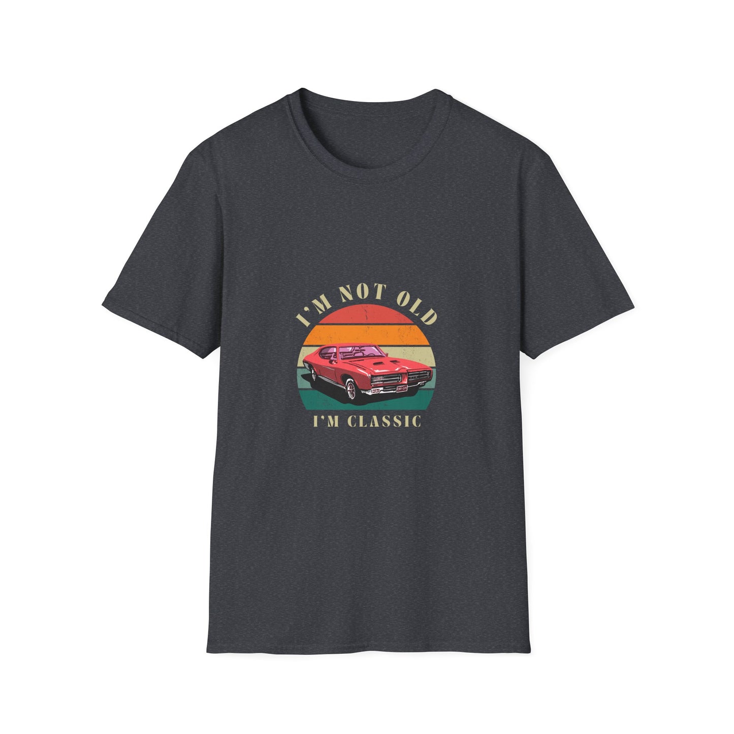 Vintage Classic Car Unisex Softstyle T-Shirt - "I'm Not Old, I'm Classic"