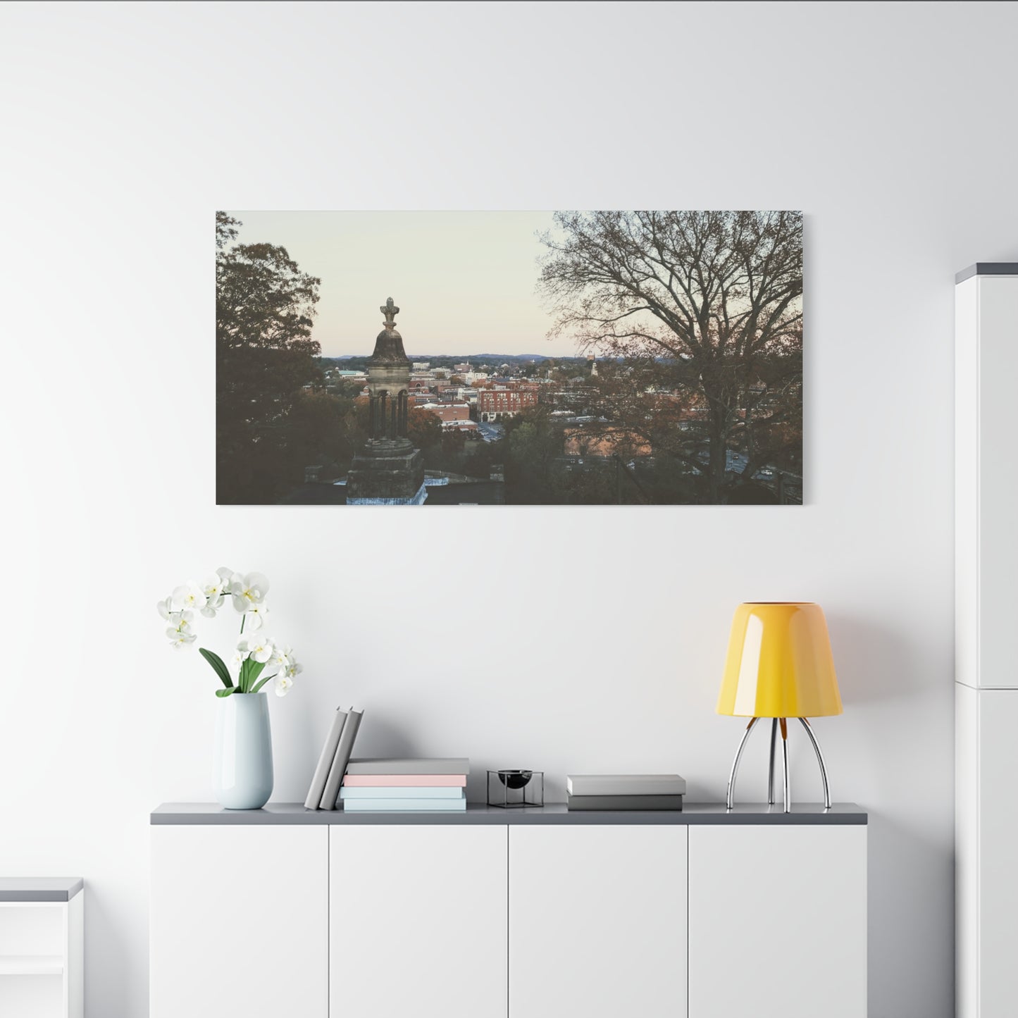 Classic Canvas - Rome, GA Cityscape in Old-Time color