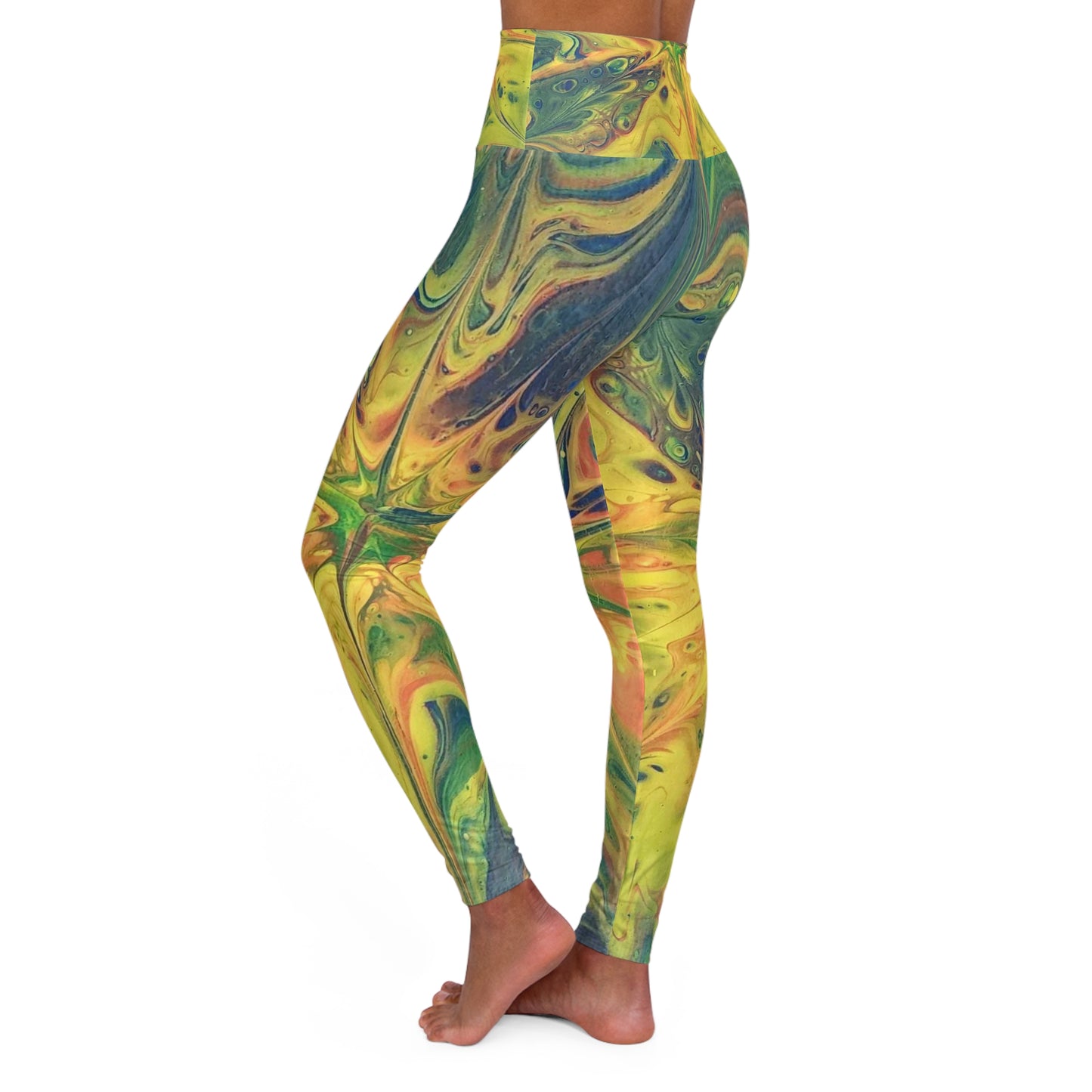 High Waisted Yoga Leggings (AOP)