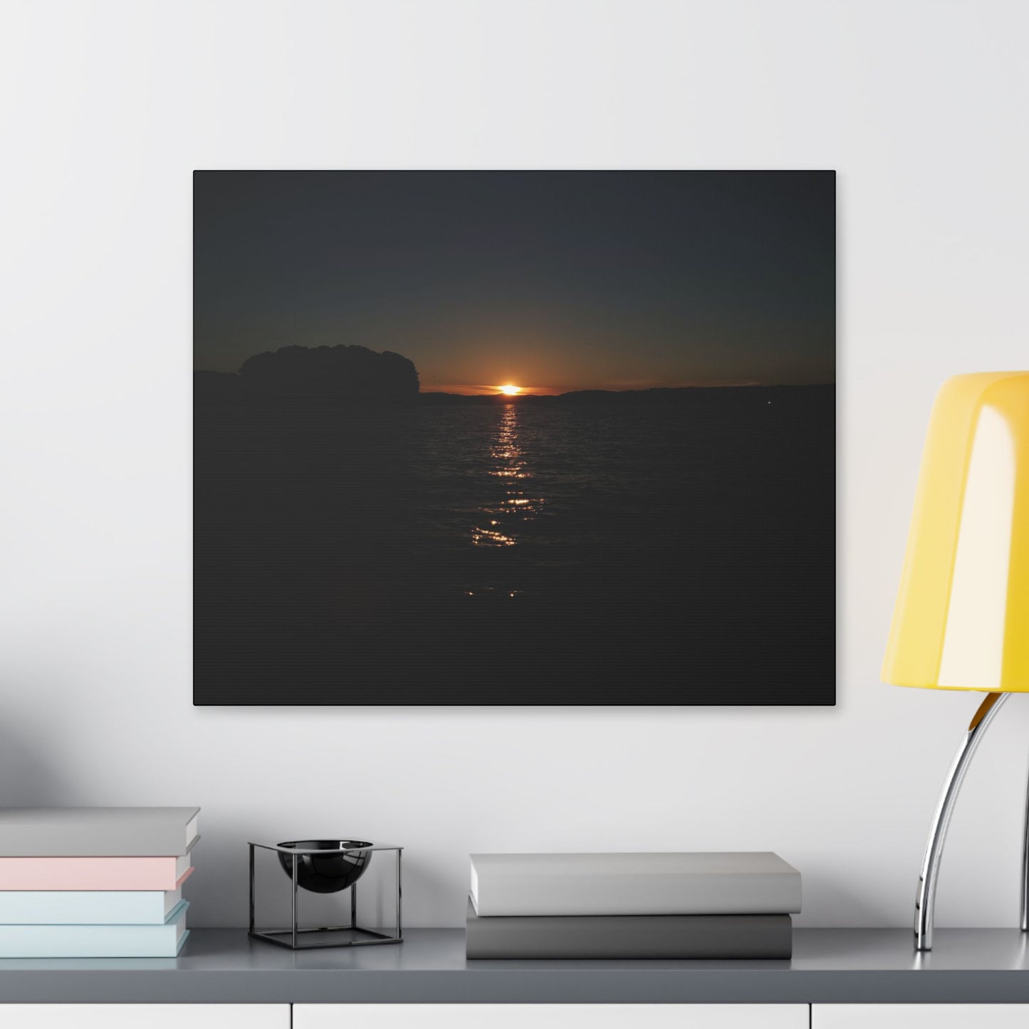 Classic Stretched Canvas - Sunset on Lake Alatoona