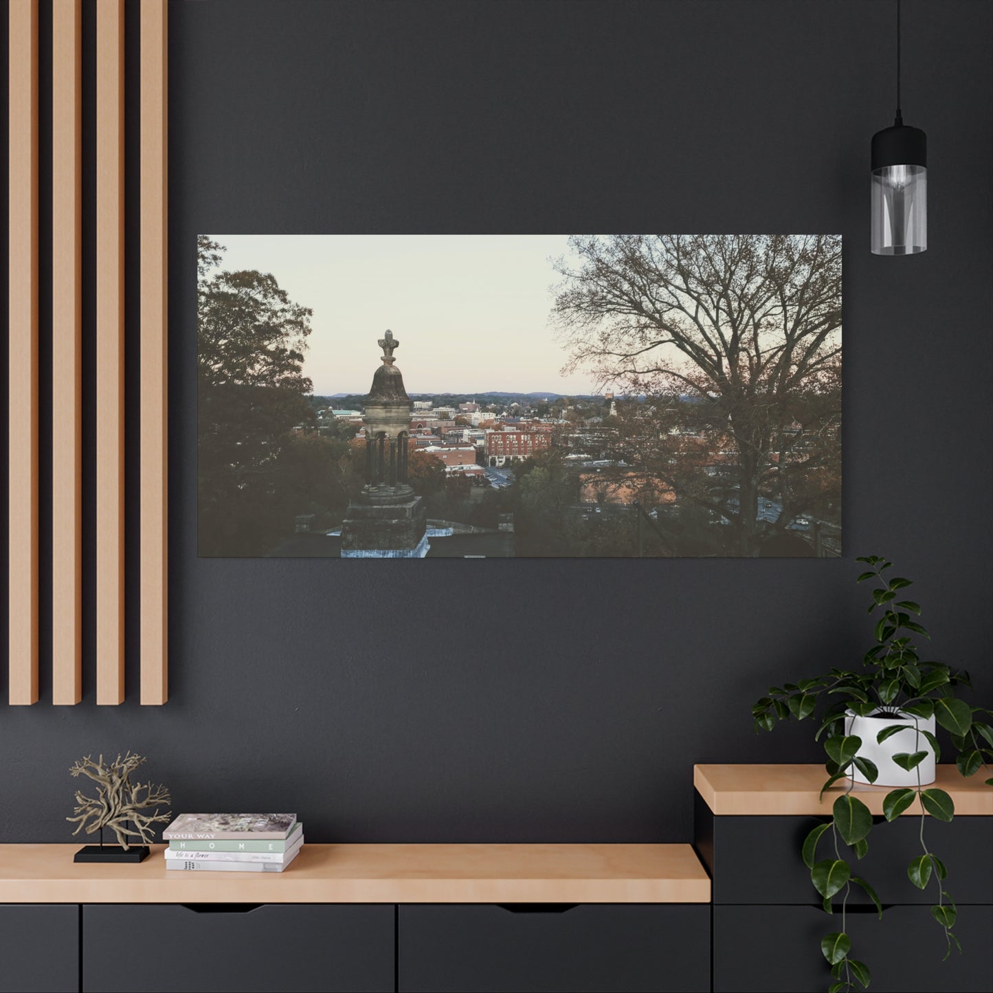 Classic Canvas - Rome, GA Cityscape in Old-Time color