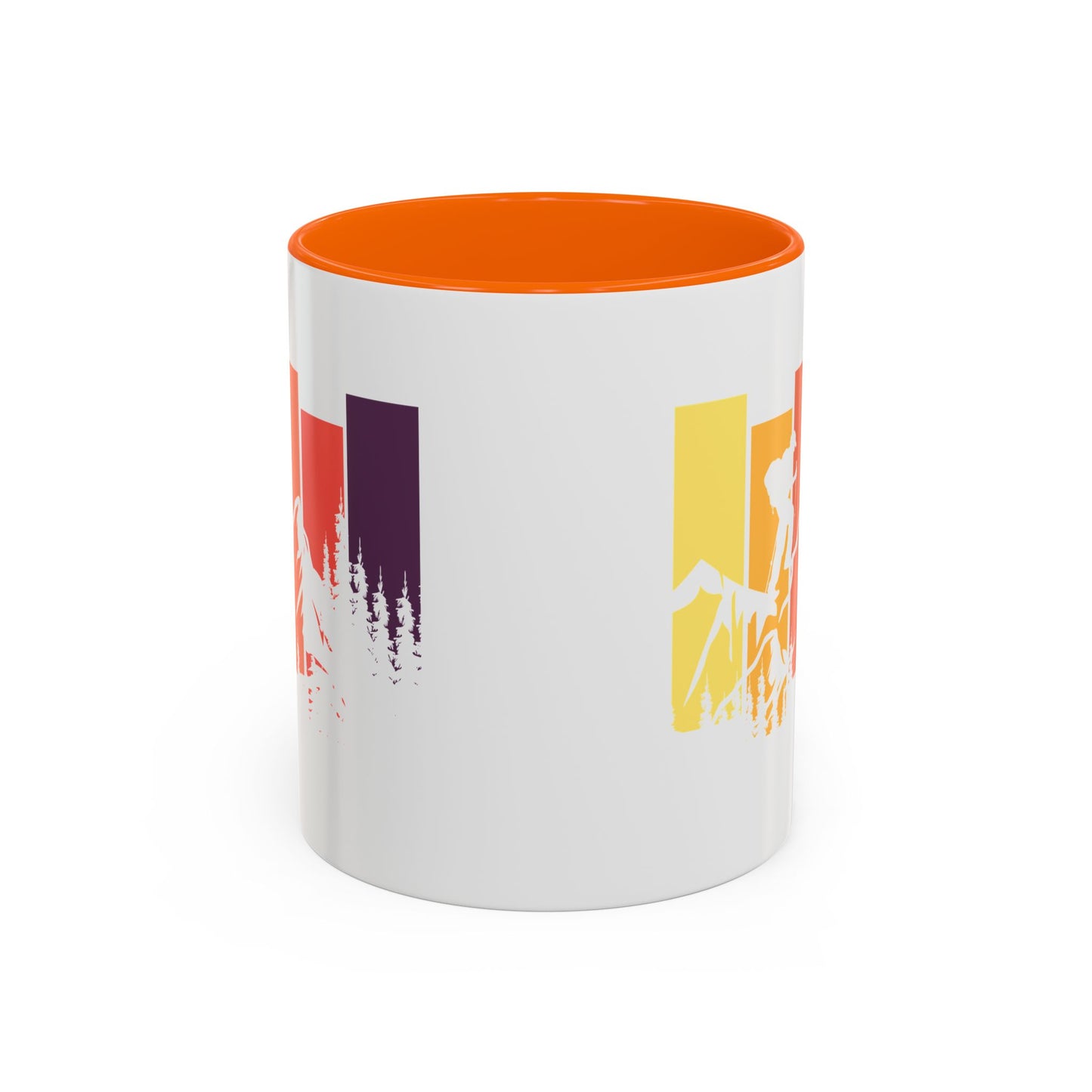 Colorful Mountain Adventure Coffee Mug, Nature Lover's Gift, Camping Mug, Hiking Coffee Cup, Outdoor Enthusiast Drinkware
