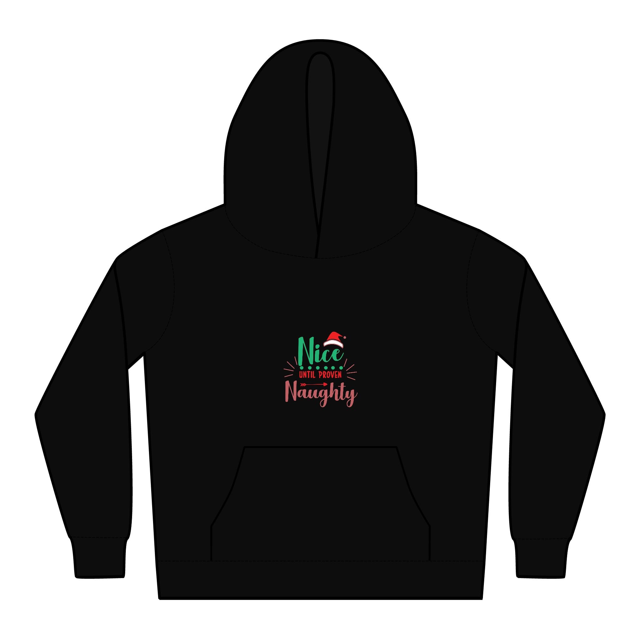 Kids Santa Hoodie - "Nice But Spoiled, Naughty"