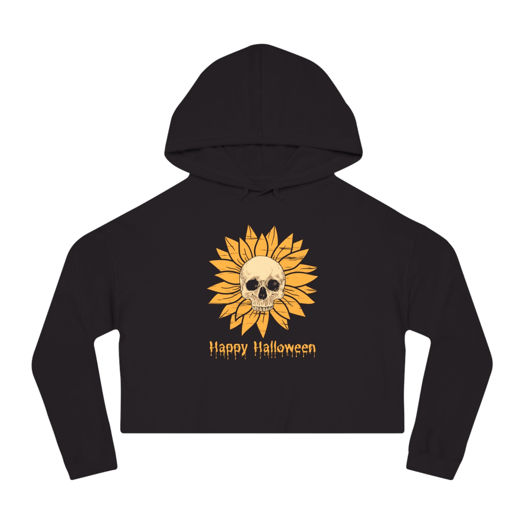 Womens Cropped Hooded Sweatshirt