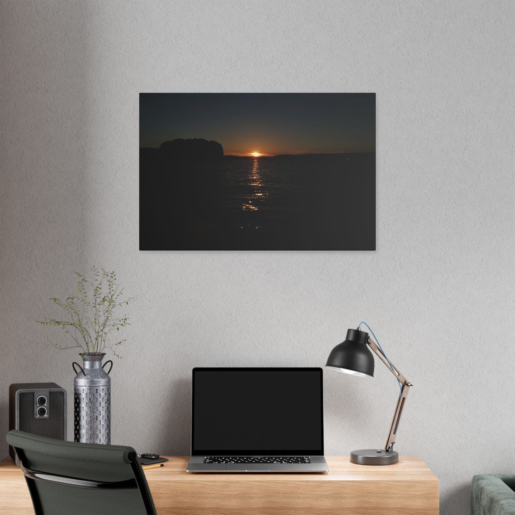 Classic Stretched Canvas - Sunset on Lake Alatoona