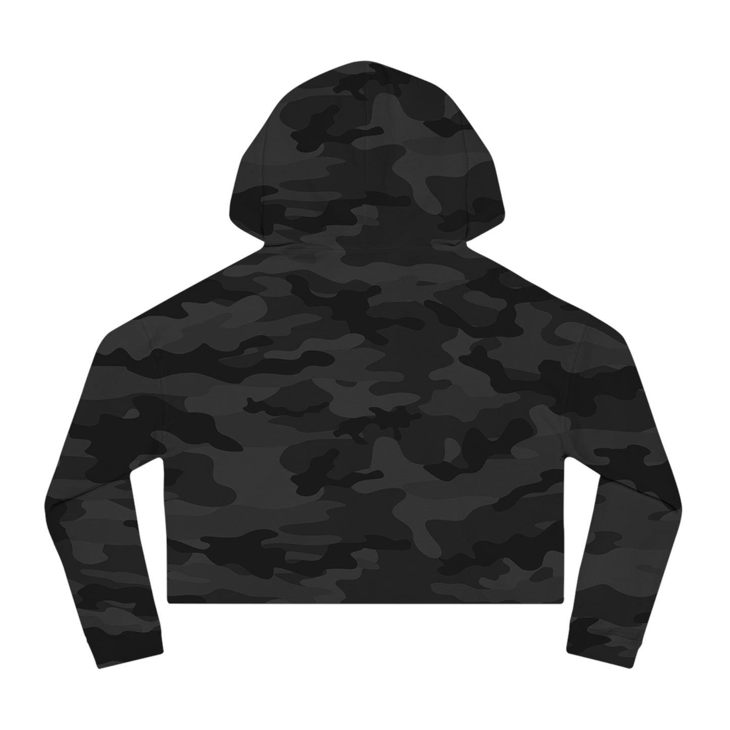 Womens Cropped Hooded Sweatshirt - USA Flag