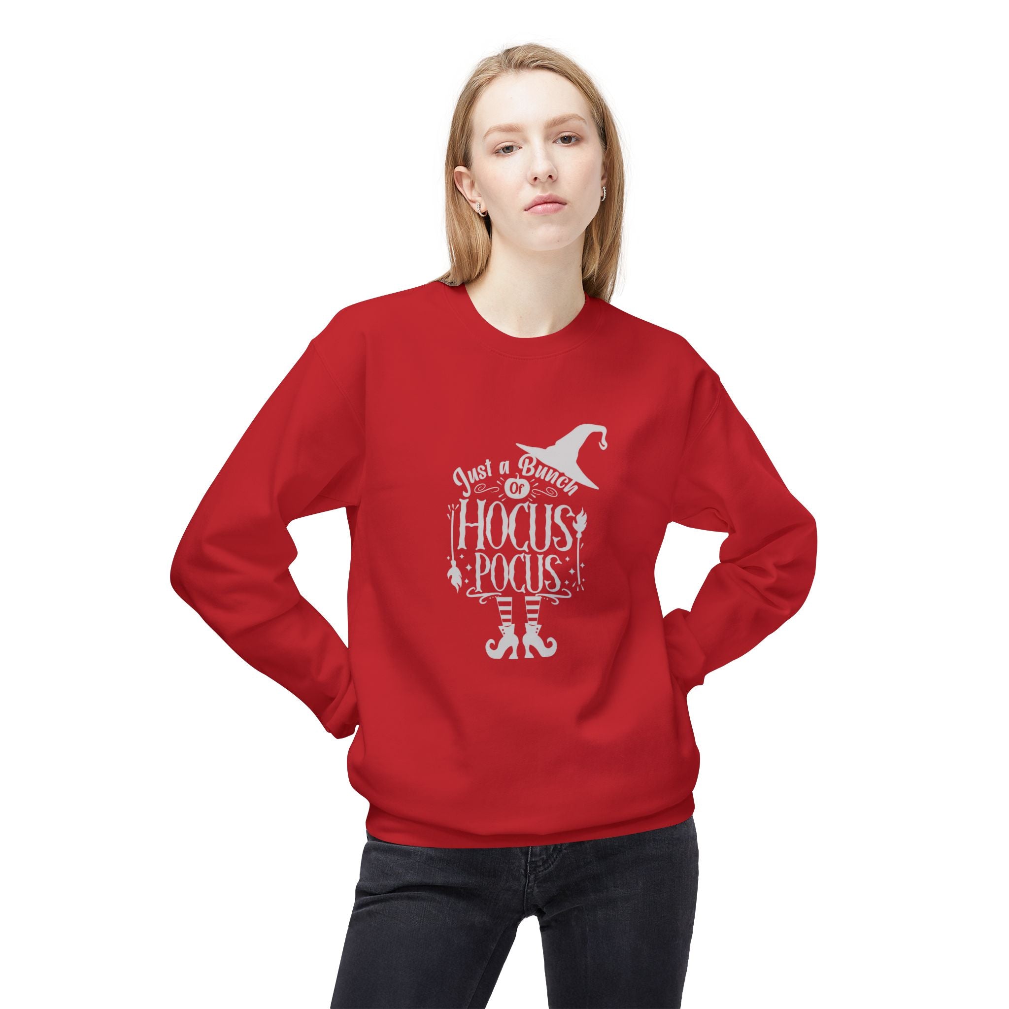 Unisex Midweight Softstyle Fleece Crewneck Sweatshirt - Hocus Pocus