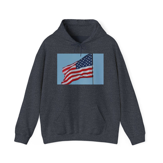 Unisex Heavy Blend™ Hooded Sweatshirt - USA Flag