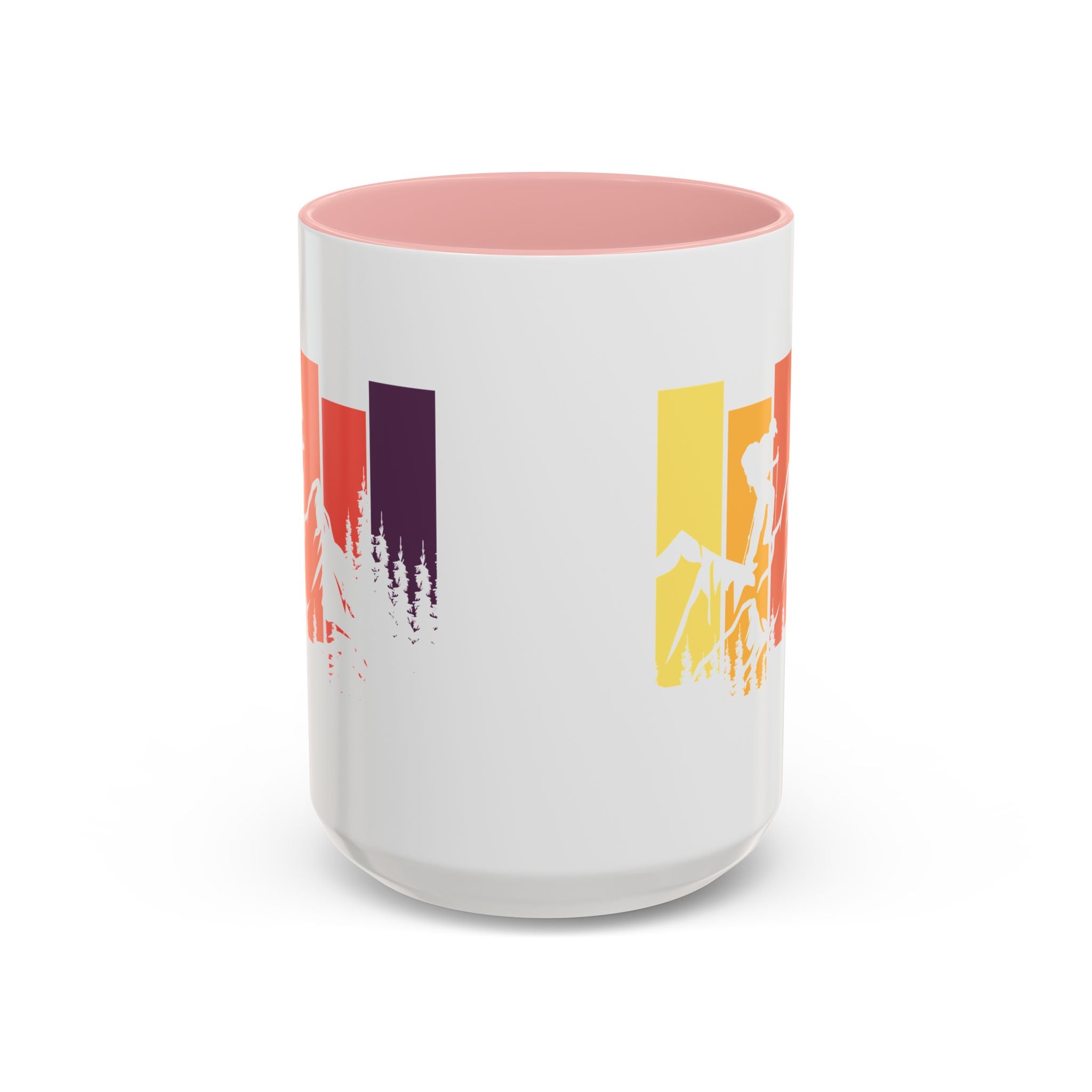 Colorful Mountain Adventure Coffee Mug, Nature Lover's Gift, Camping Mug, Hiking Coffee Cup, Outdoor Enthusiast Drinkware