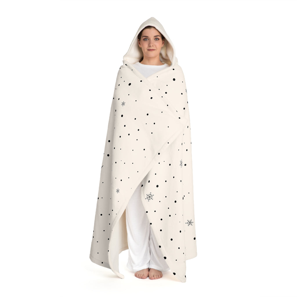 Hooded Sherpa Fleece Blanket