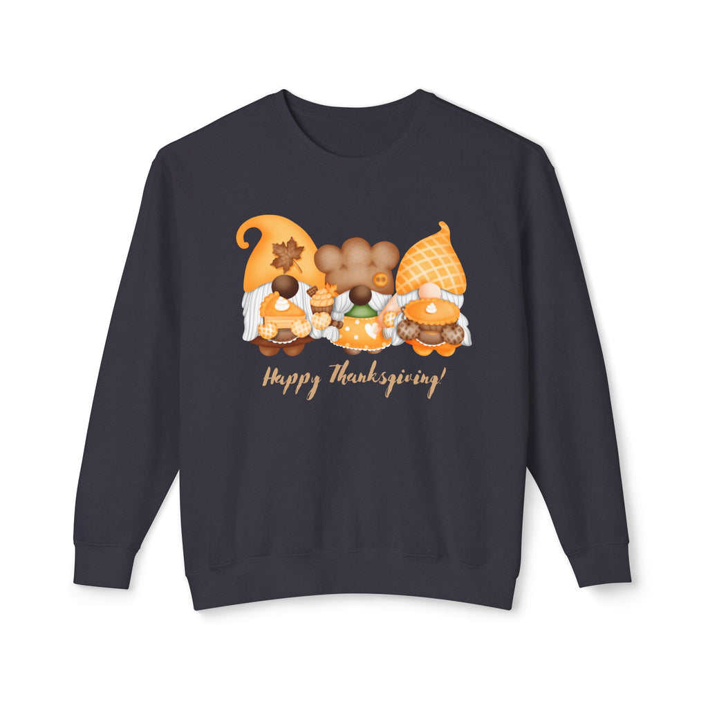 Thanksgiving Gnome Sweatshirt, Unisex Fall Crewneck Pullover, Cozy Autumn Gift, Harvest Celebration Apparel, Holiday Comfort Wear
