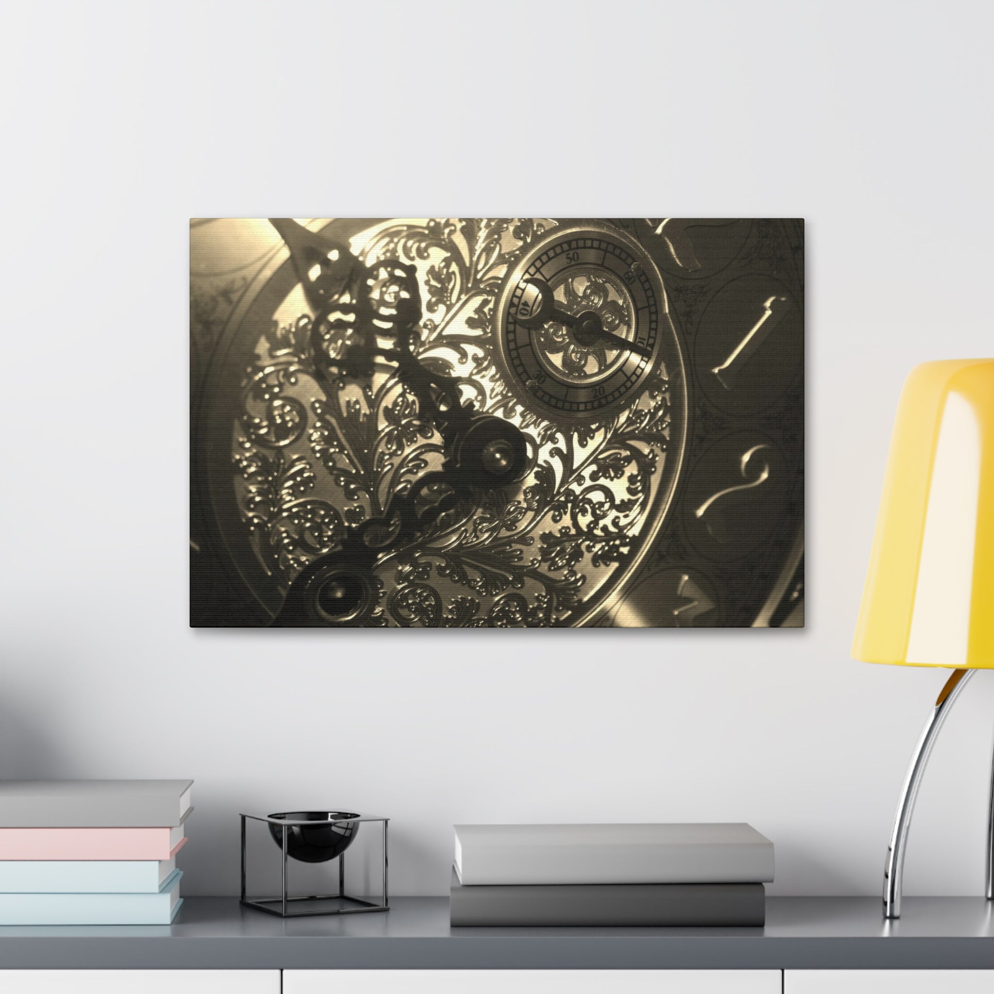 Canvas Stretched, 1.5'' - Grandfather Clock