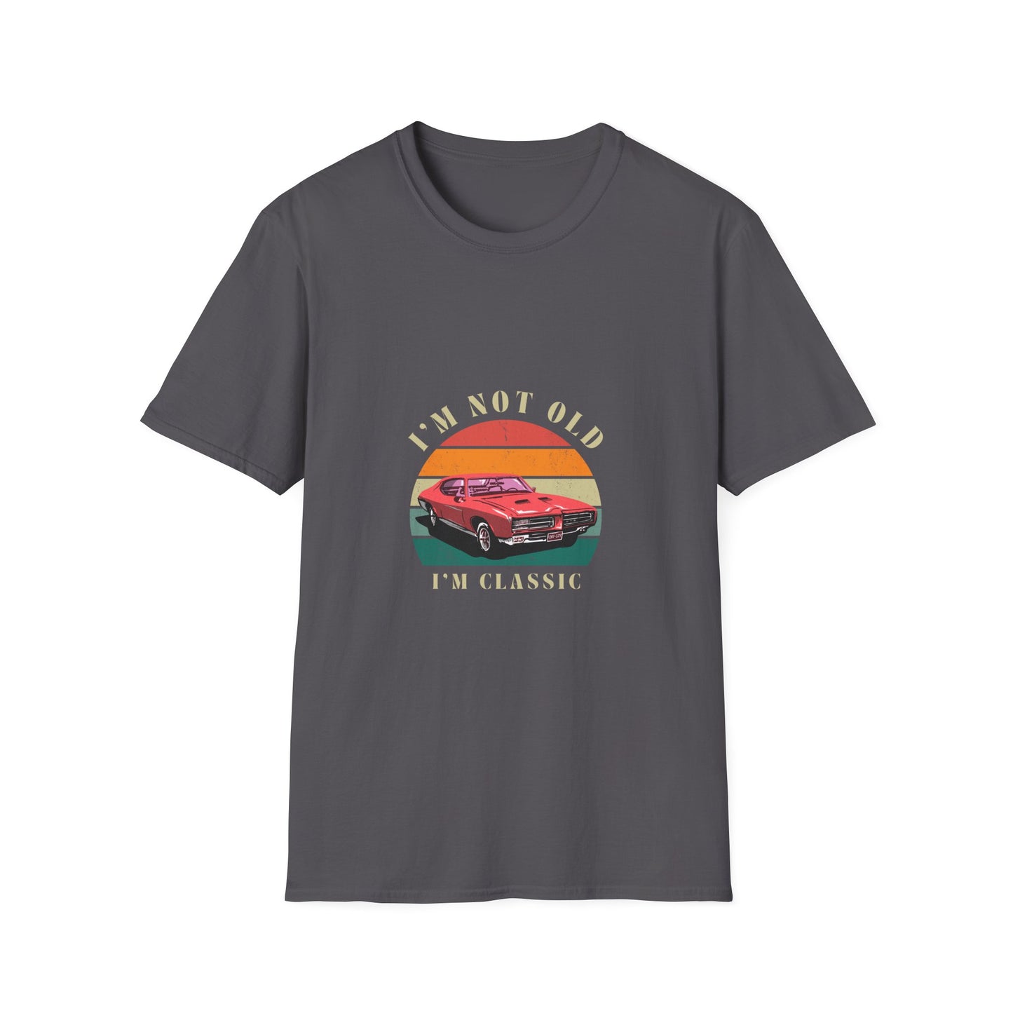 Vintage Classic Car Unisex Softstyle T-Shirt - "I'm Not Old, I'm Classic"