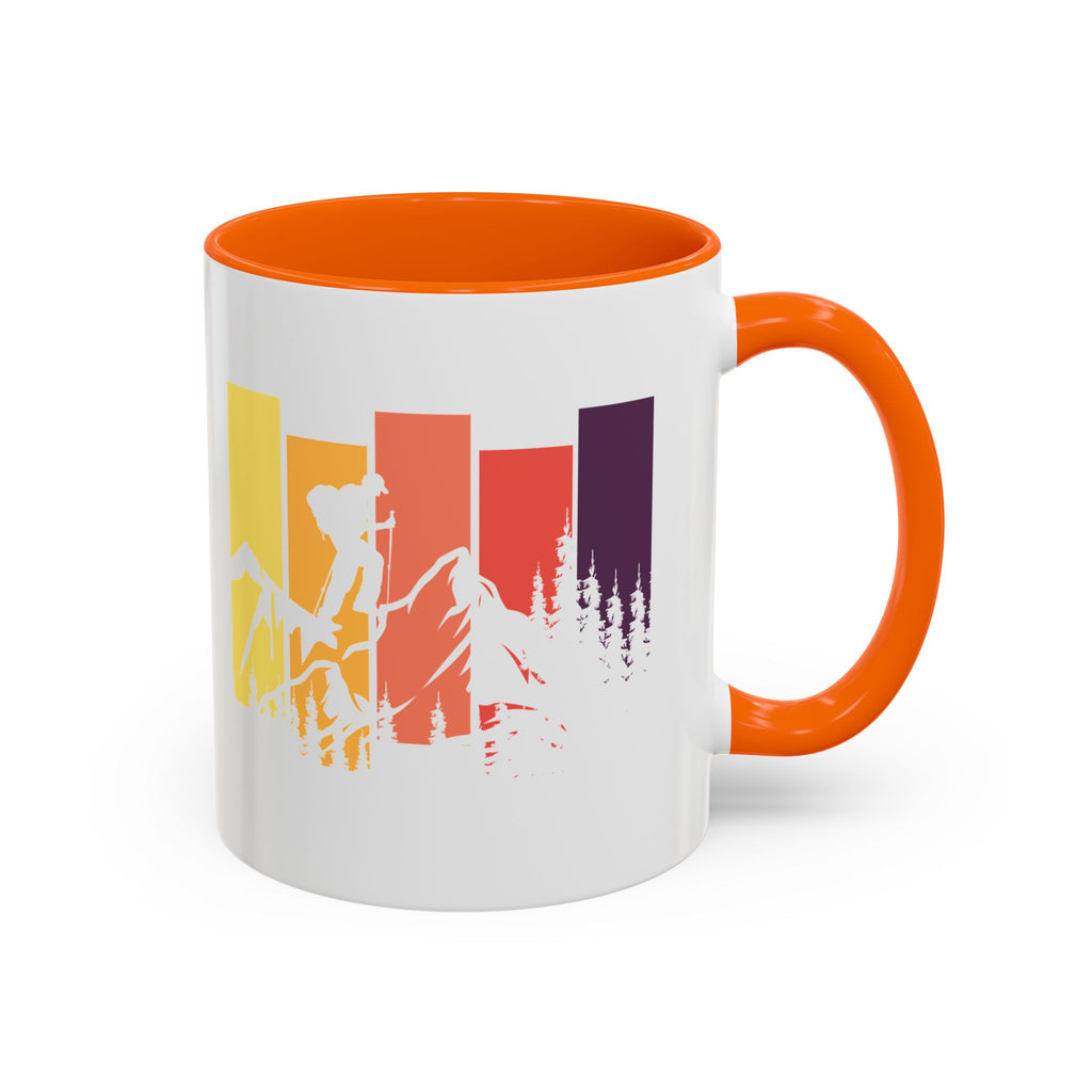 Colorful Mountain Adventure Coffee Mug, Nature Lover's Gift, Camping Mug, Hiking Coffee Cup, Outdoor Enthusiast Drinkware