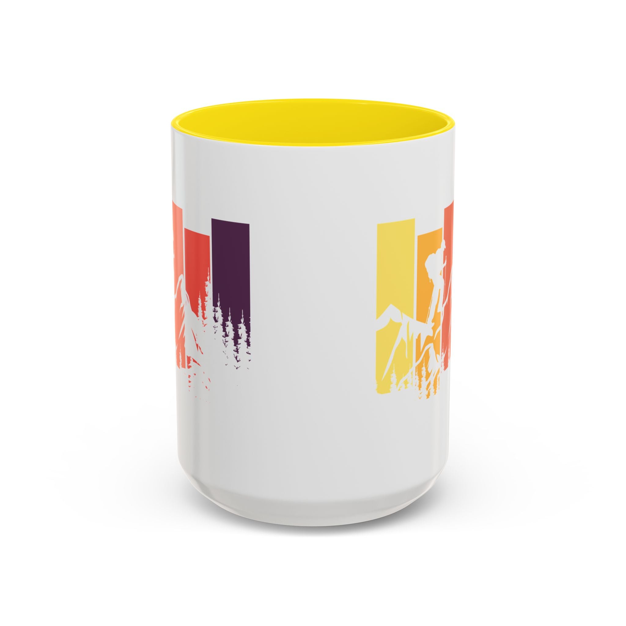 Colorful Mountain Adventure Coffee Mug, Nature Lover's Gift, Camping Mug, Hiking Coffee Cup, Outdoor Enthusiast Drinkware